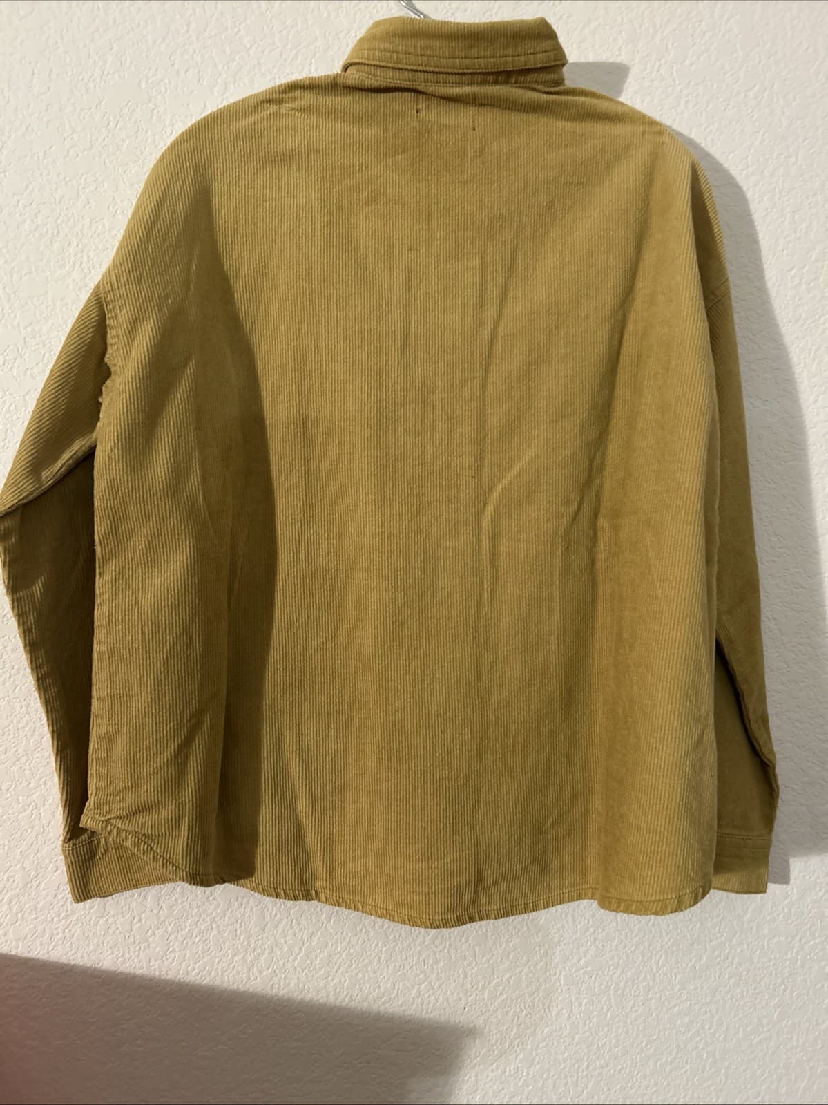 womens corduroy Shirt Size 8 Mustard NWT Boohoo - Thumbnail 3