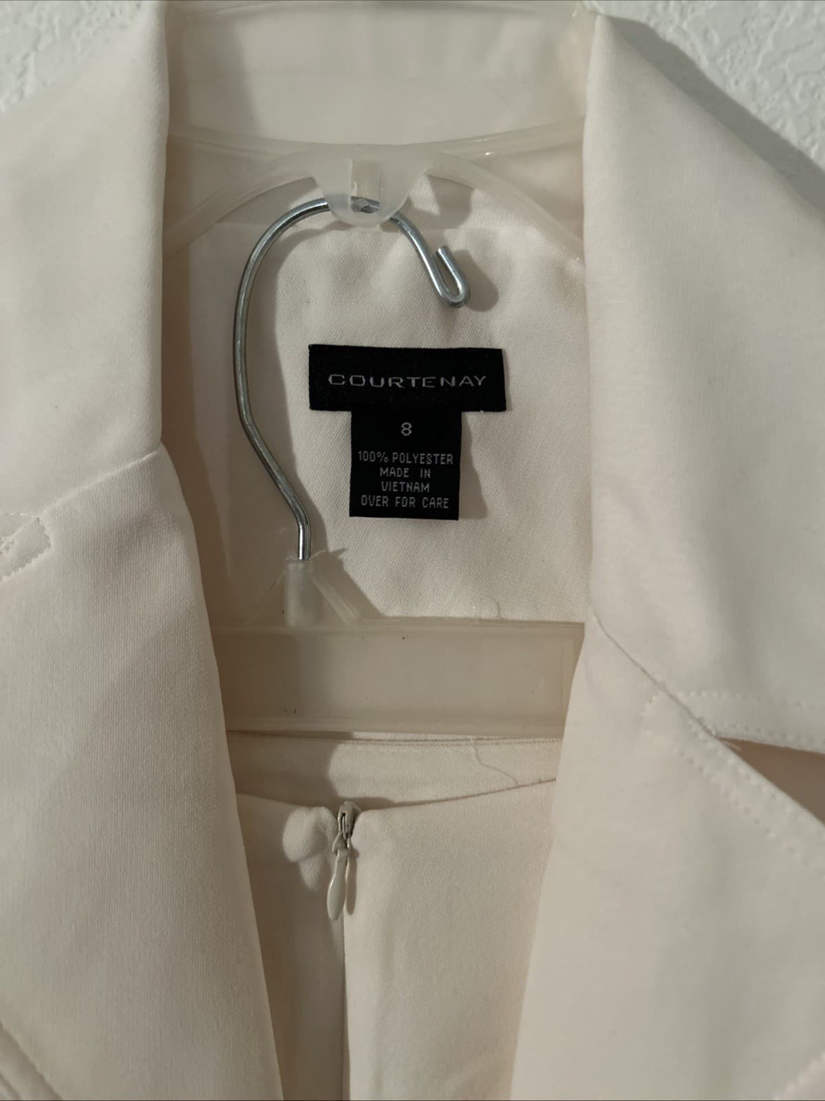 womens 2 piece skirt set NWT Size 8 Ivory Courtenay - Thumbnail 2