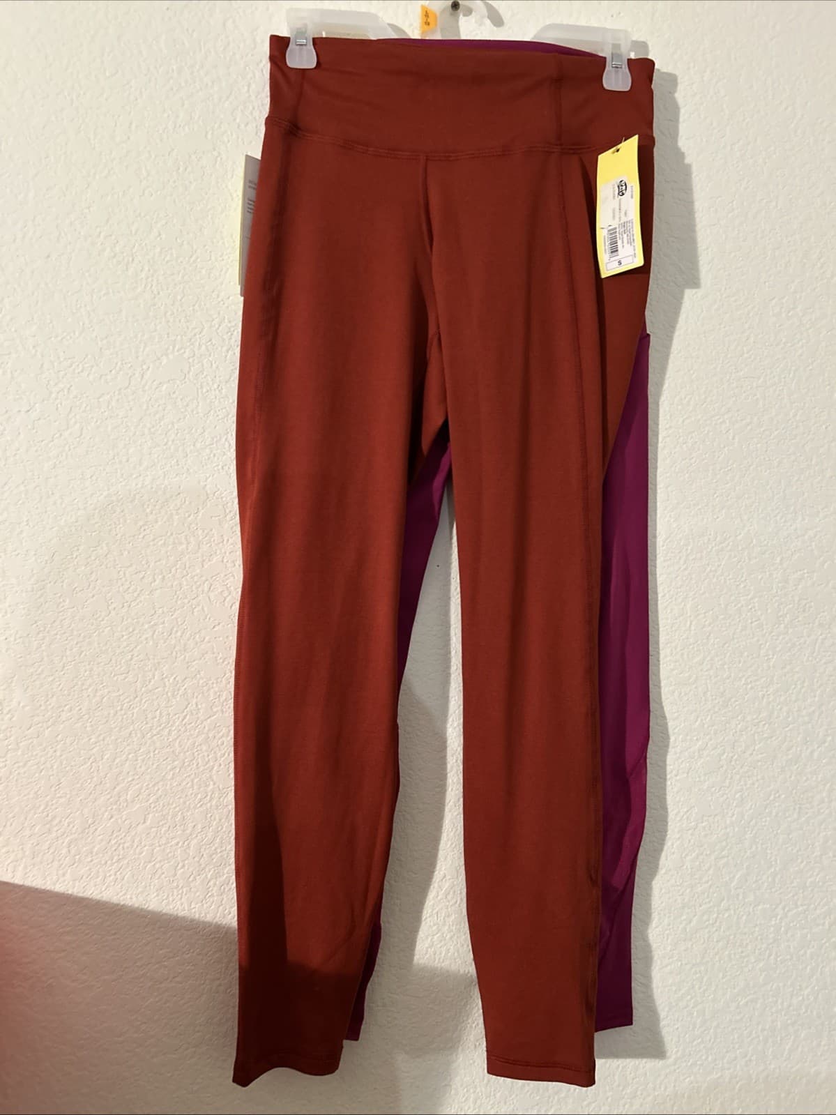 Lot Of 2 Women’s High Rise 7/8 Leggings NWT Small Regular Berry Purple & Copper - Thumbnail 2