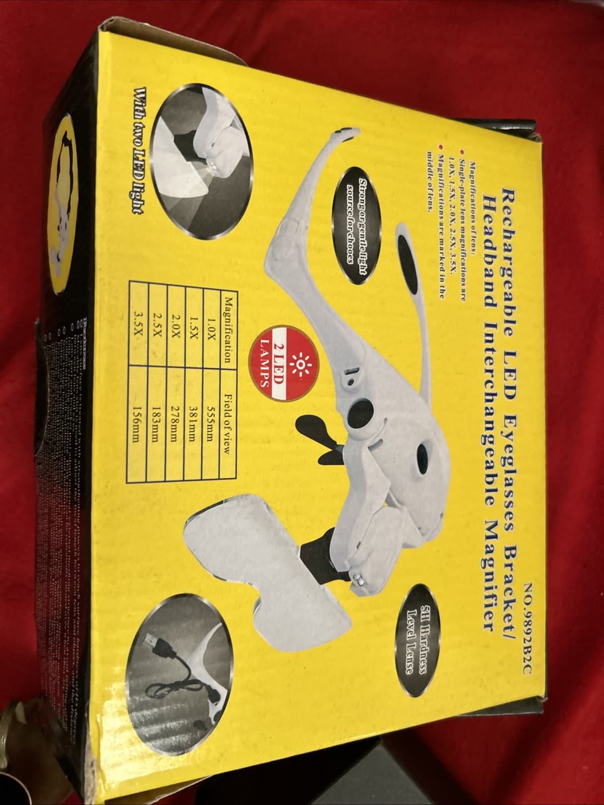 Rechargeable Lead Eyeglasses Bracket Headband Interchangeable Magnifier New - Thumbnail 5
