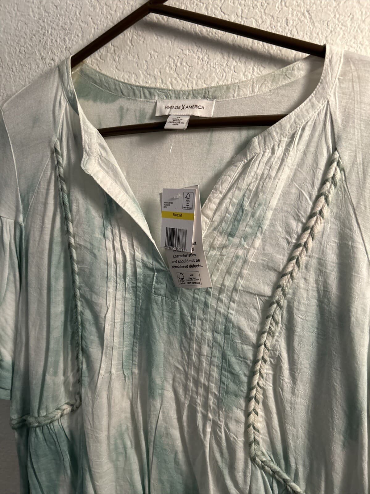Women’s medium vintage America blouse new tag - Thumbnail 2