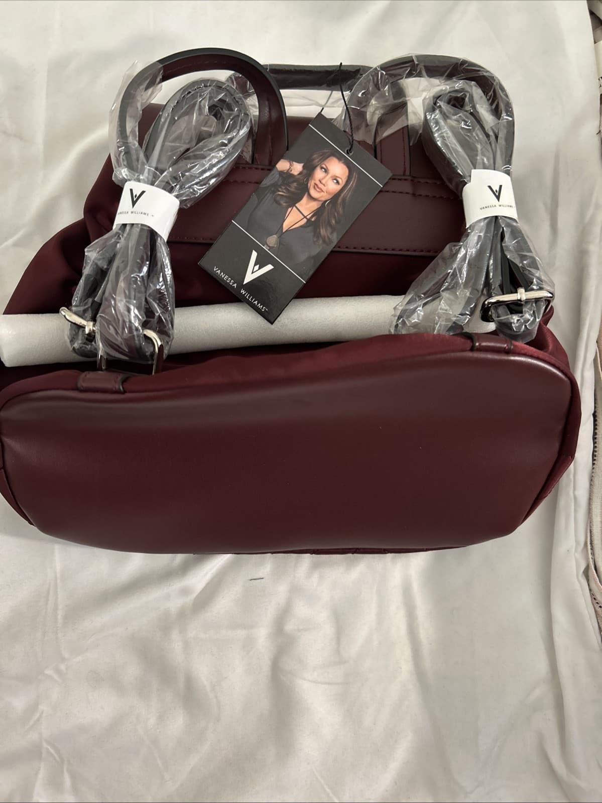Vanessa Williams Red/Burgundy Quilted Backpack. (NWT) (Dust Bag not included) - Thumbnail 2