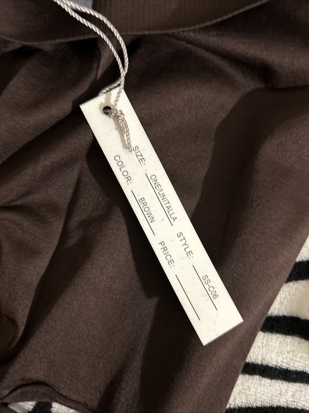 NWT Soho Lady Brown Capri Legging Womens One Size Cut Out Stretch Nwt - Thumbnail 4