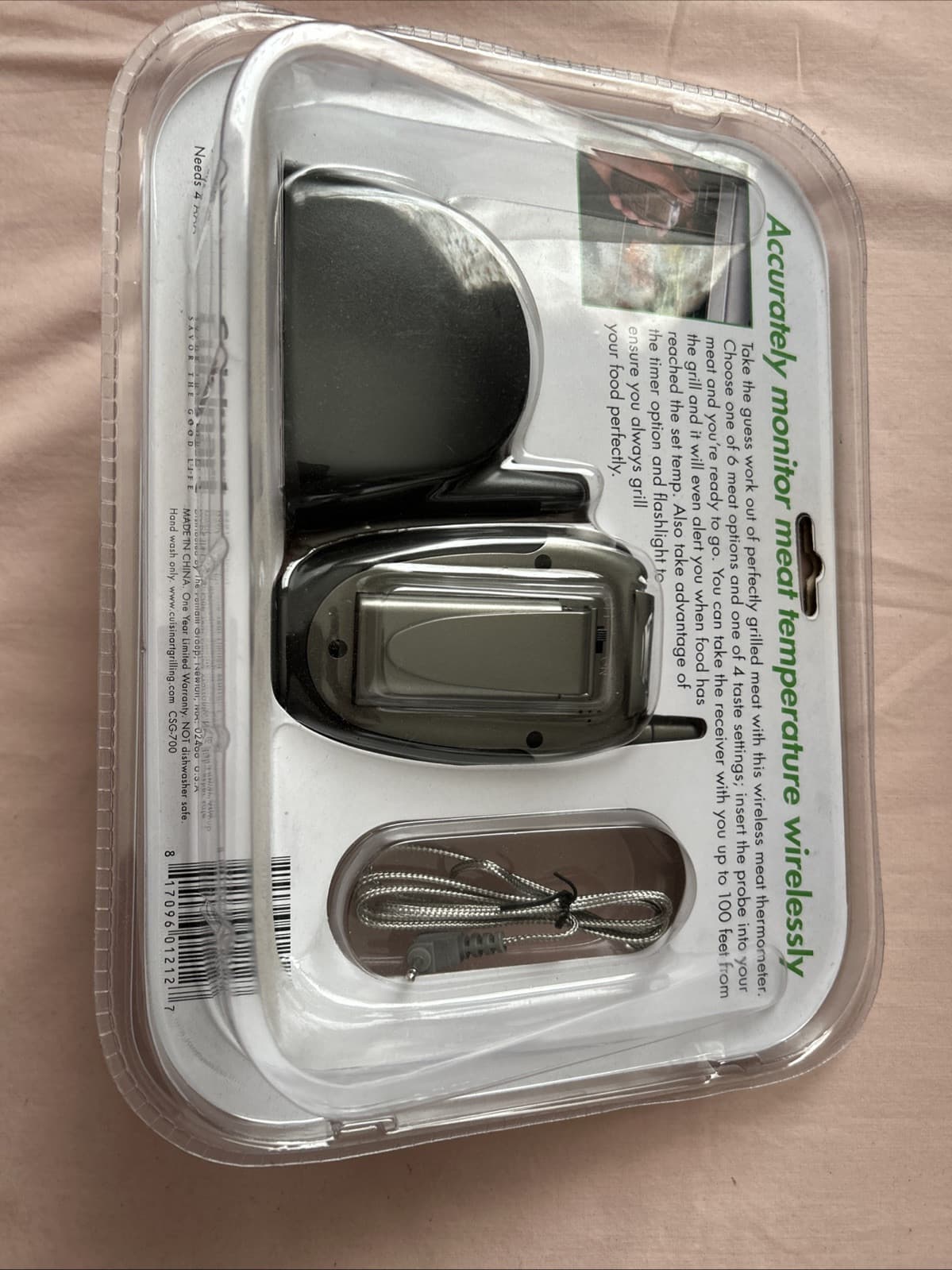 CUISINART Wireless Meat Thermometer CGS-700 - NEW - Thumbnail 2