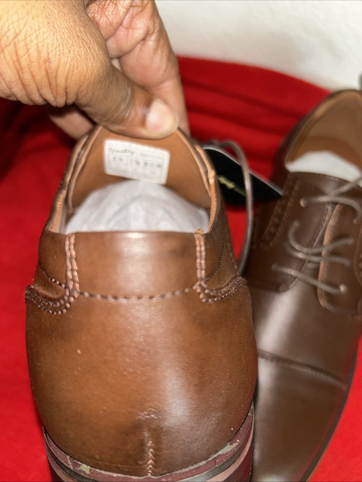 Vostey Milan Dark Brown Shoes Size 7 New Men’s Oxford - Thumbnail 5