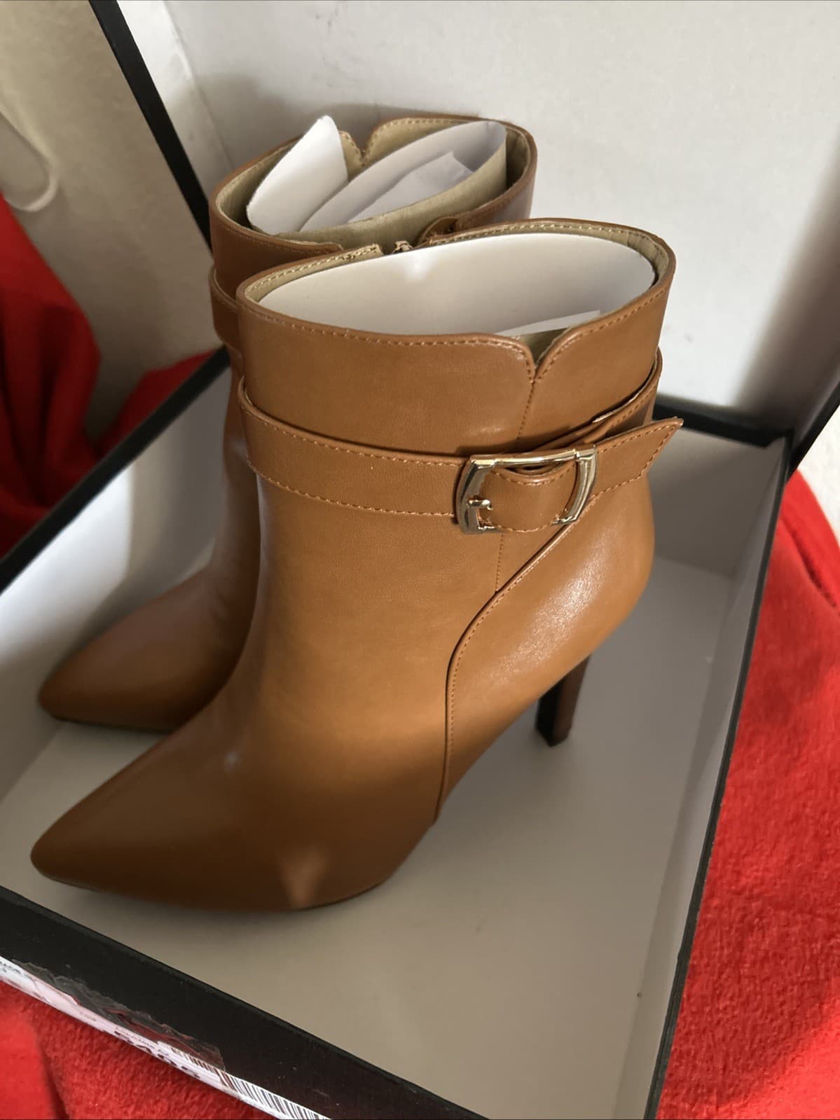 women's brown leather ankle boots size 9 Idifu - Thumbnail 3