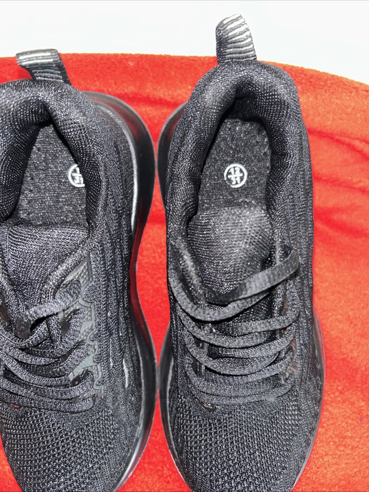 Kids Shoes Black Sneakers New 12 Run - Thumbnail 2