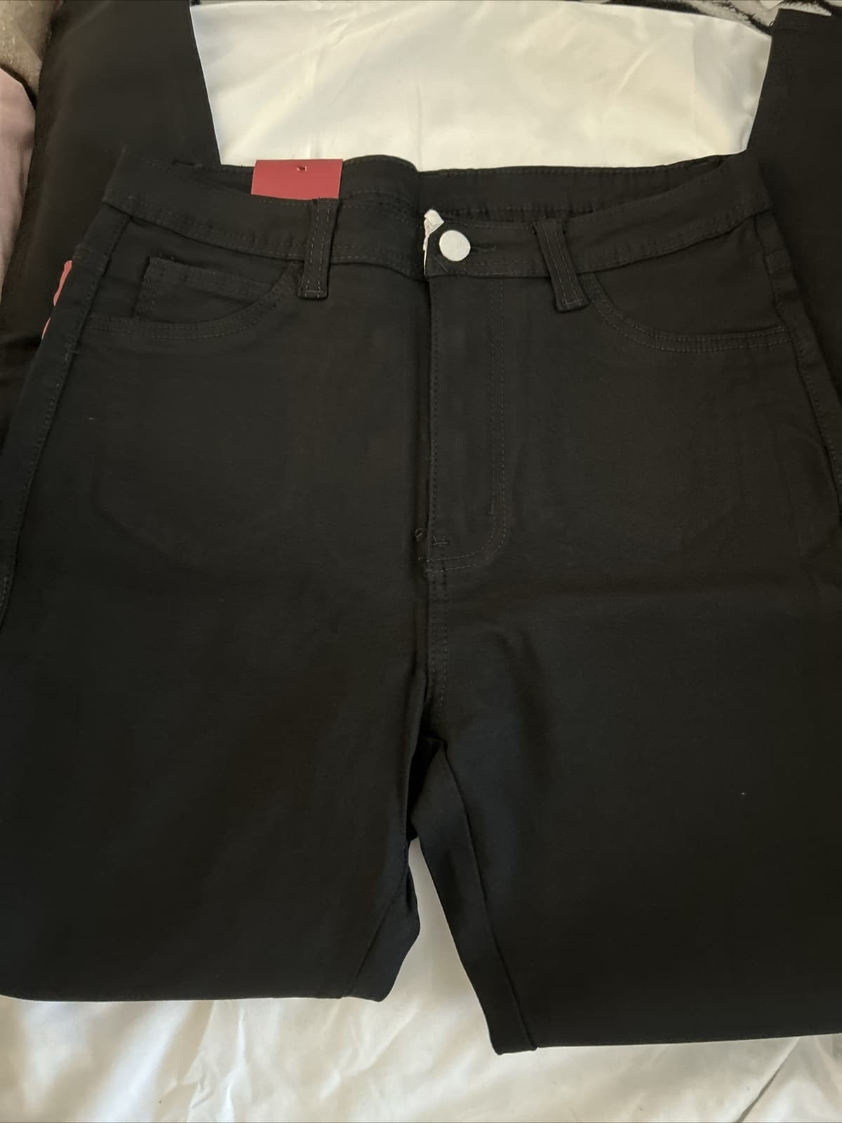 Women’s Ling Collections Skinny Jeans Black Stretch NWT 2xl - Thumbnail 3