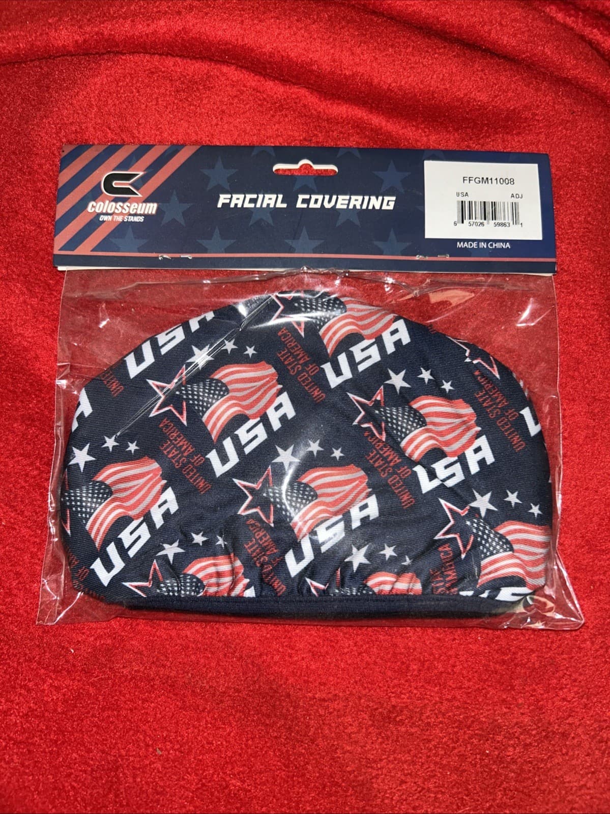 USA 2 Pack Face Mask New Colosseum New - Thumbnail 2
