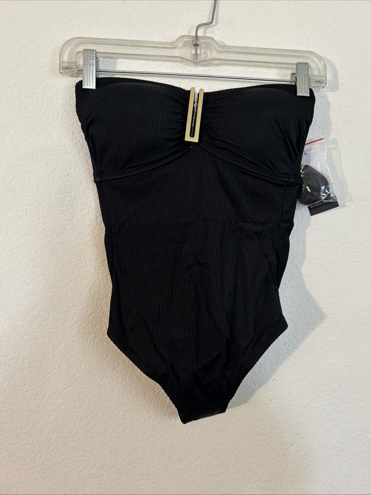 Sofia Women's and Plus Margie One Piece Swimsuit, Size XS 0-2 Black NWT - Thumbnail 3