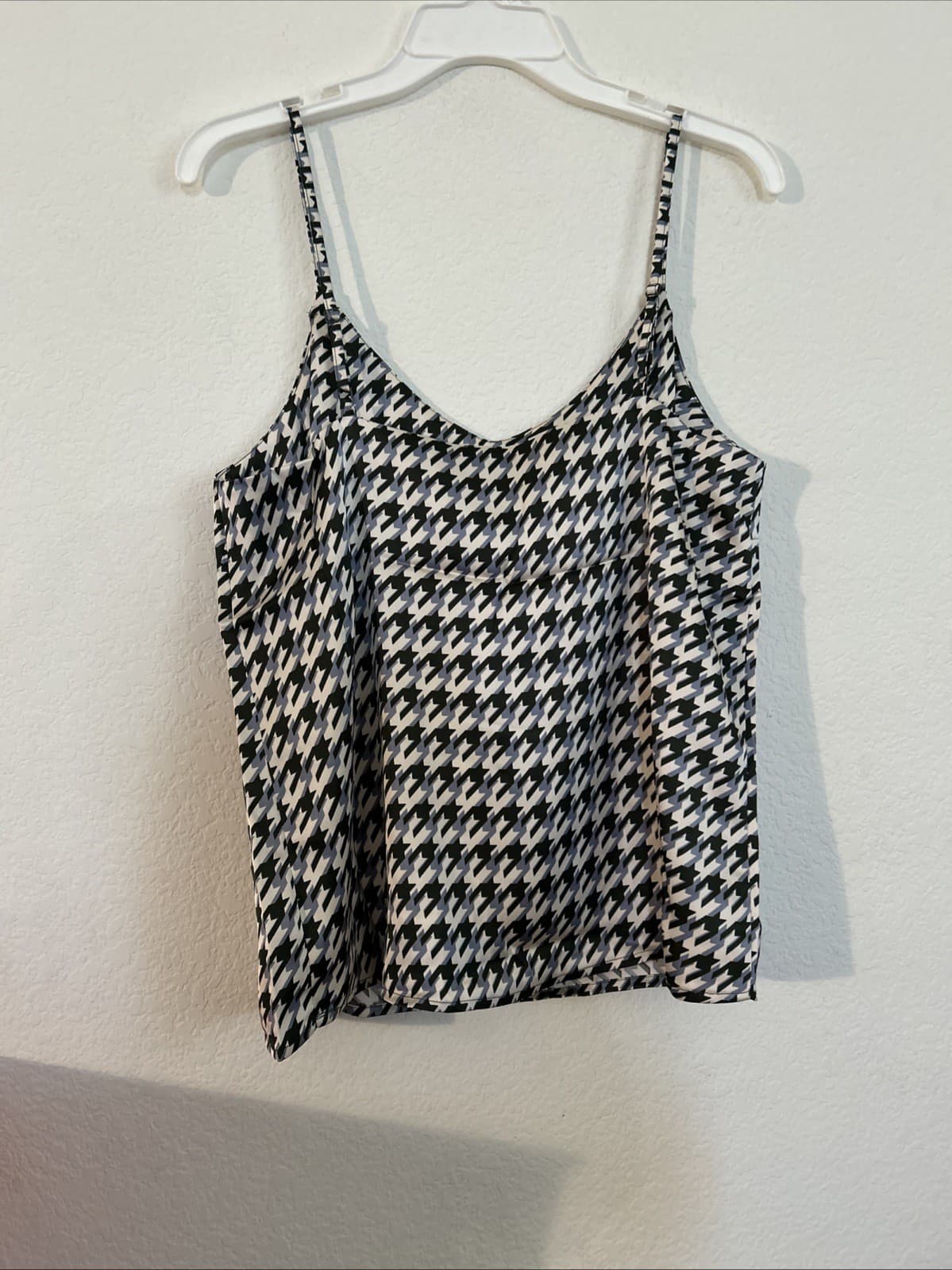 Women’s Scoop The Cami Top NWT Medium (8-10) Green Houndstooth - Thumbnail 4