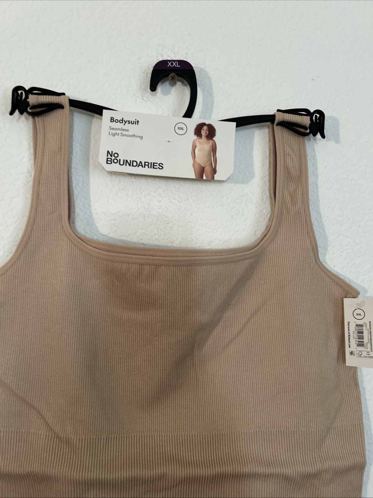 Women’s seamless Light Smoothing Toasted Almond Bodysuit No Boundaries NWT 2Xl - Thumbnail 2
