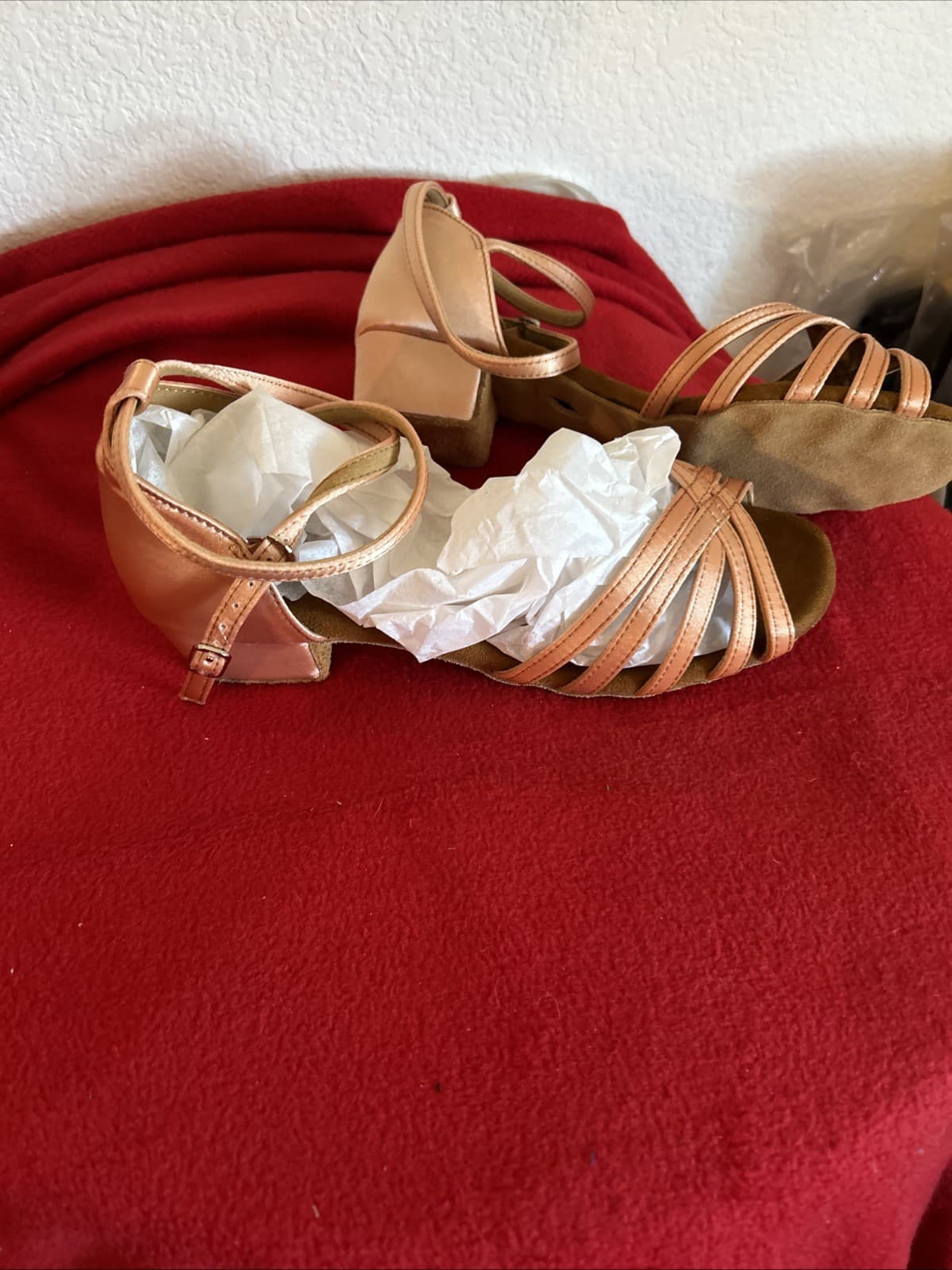 Girls Size 6 1/2 Strappy Sandals New - Thumbnail 3
