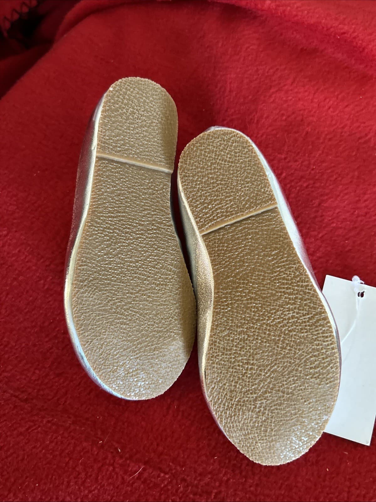 Little Girls Size 5 Silver Slip On New - Thumbnail 5