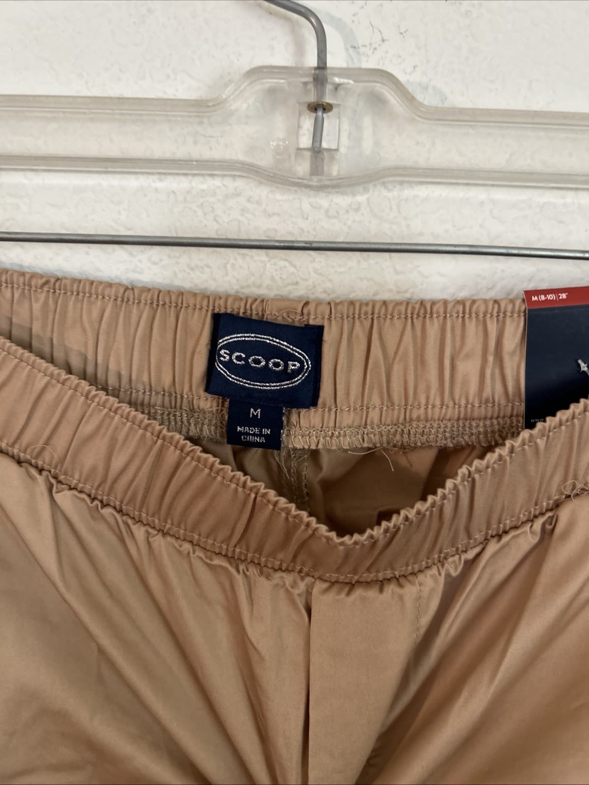 Scoop Womens Cotton Parachute Joggers High Rise Pull-on Relaxed Brown Size M NWT - Thumbnail 3