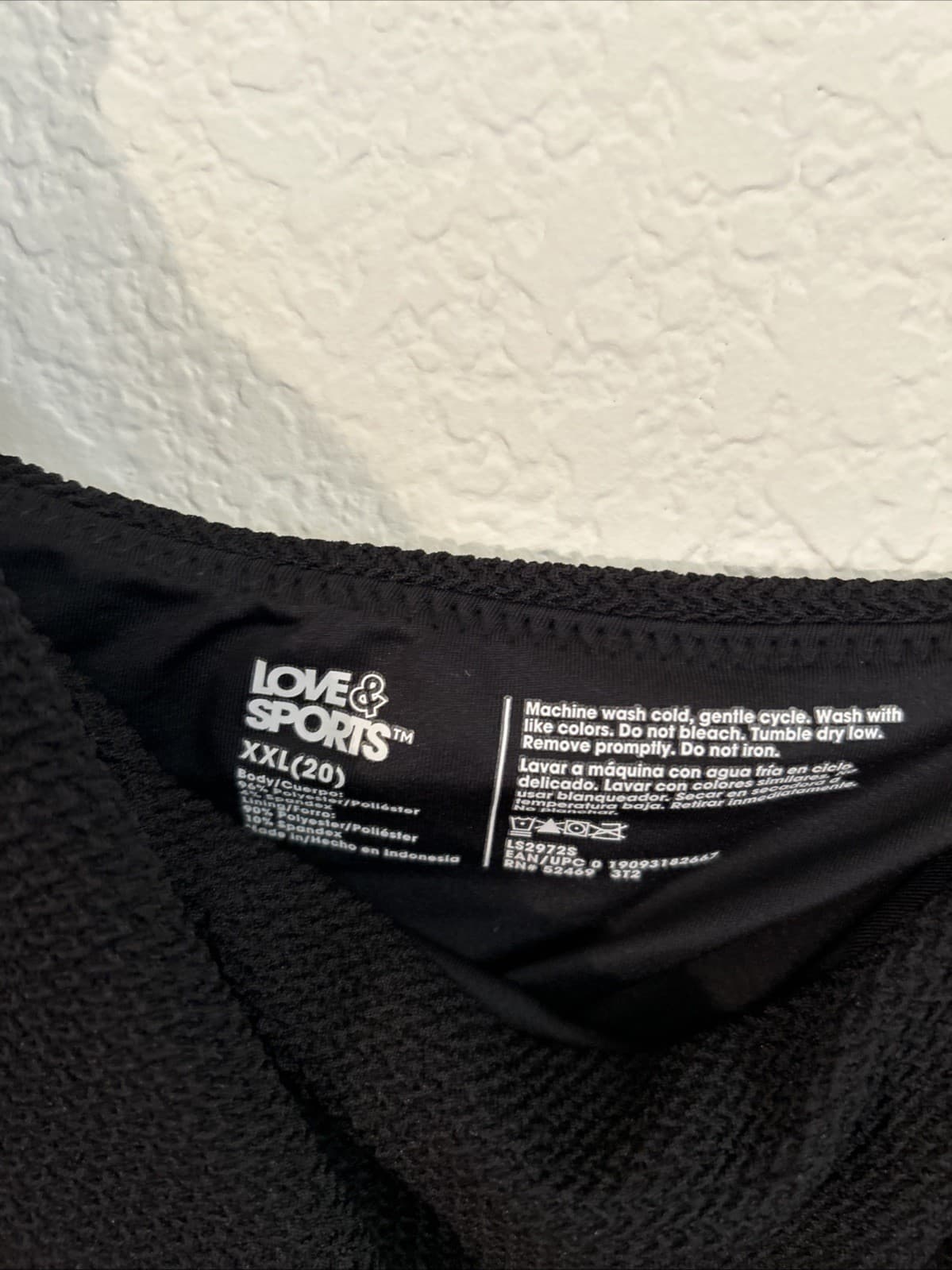 Women’s Barbados Scrun Bikini Top Black NWT XXL (20) Love & Sports - Thumbnail 3
