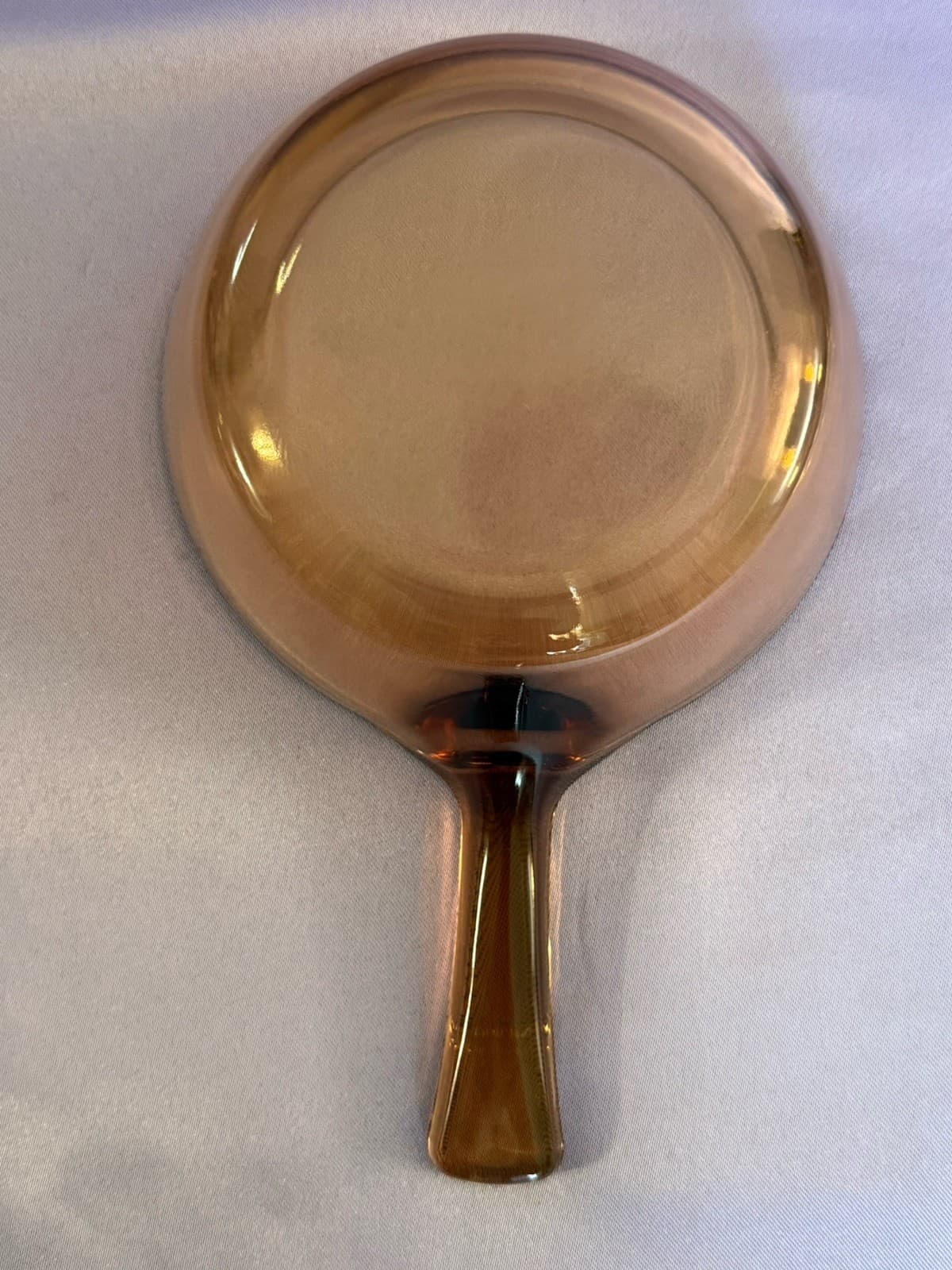 VTG 4pc VISIONS PYREX Amber Glass Saucepan Set w/ Lids - Thumbnail 12