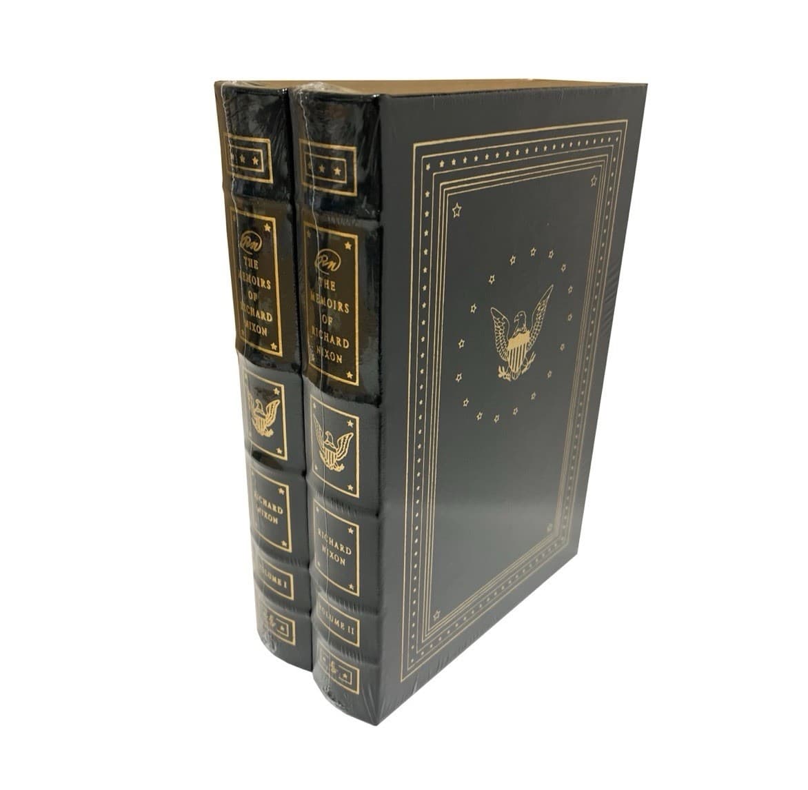 Easton Press-Richard Nixon Memoirs-Leather Bound-Ltd Ed-2Vol-Complete Set-SEALED - Thumbnail 8