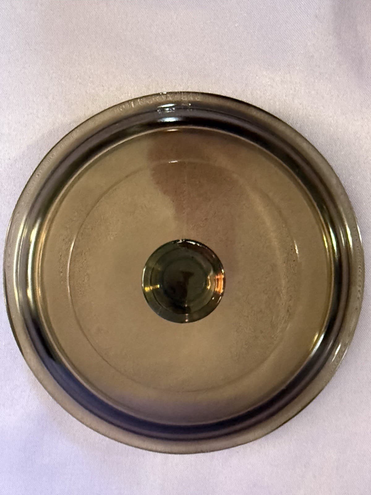 VTG 4pc VISIONS PYREX Amber Glass Saucepan Set w/ Lids - Thumbnail 11
