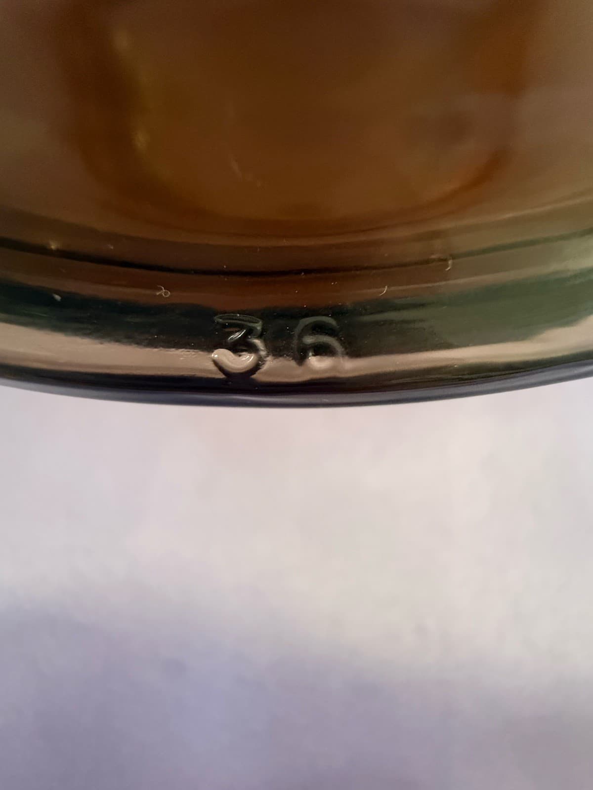 VTG 4pc VISIONS PYREX Amber Glass Saucepan Set w/ Lids - Thumbnail 15