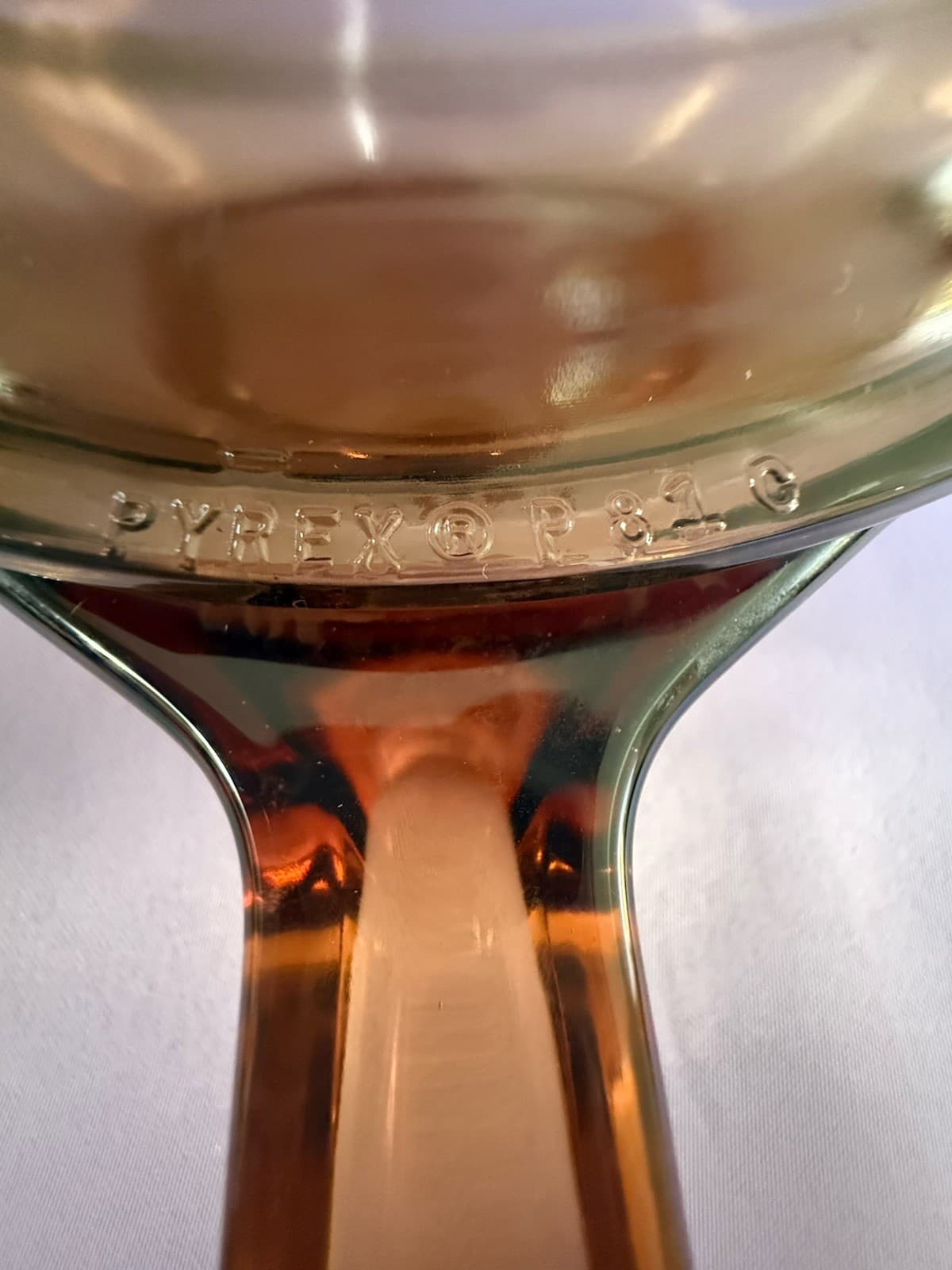 VTG 4pc VISIONS PYREX Amber Glass Saucepan Set w/ Lids - Thumbnail 14