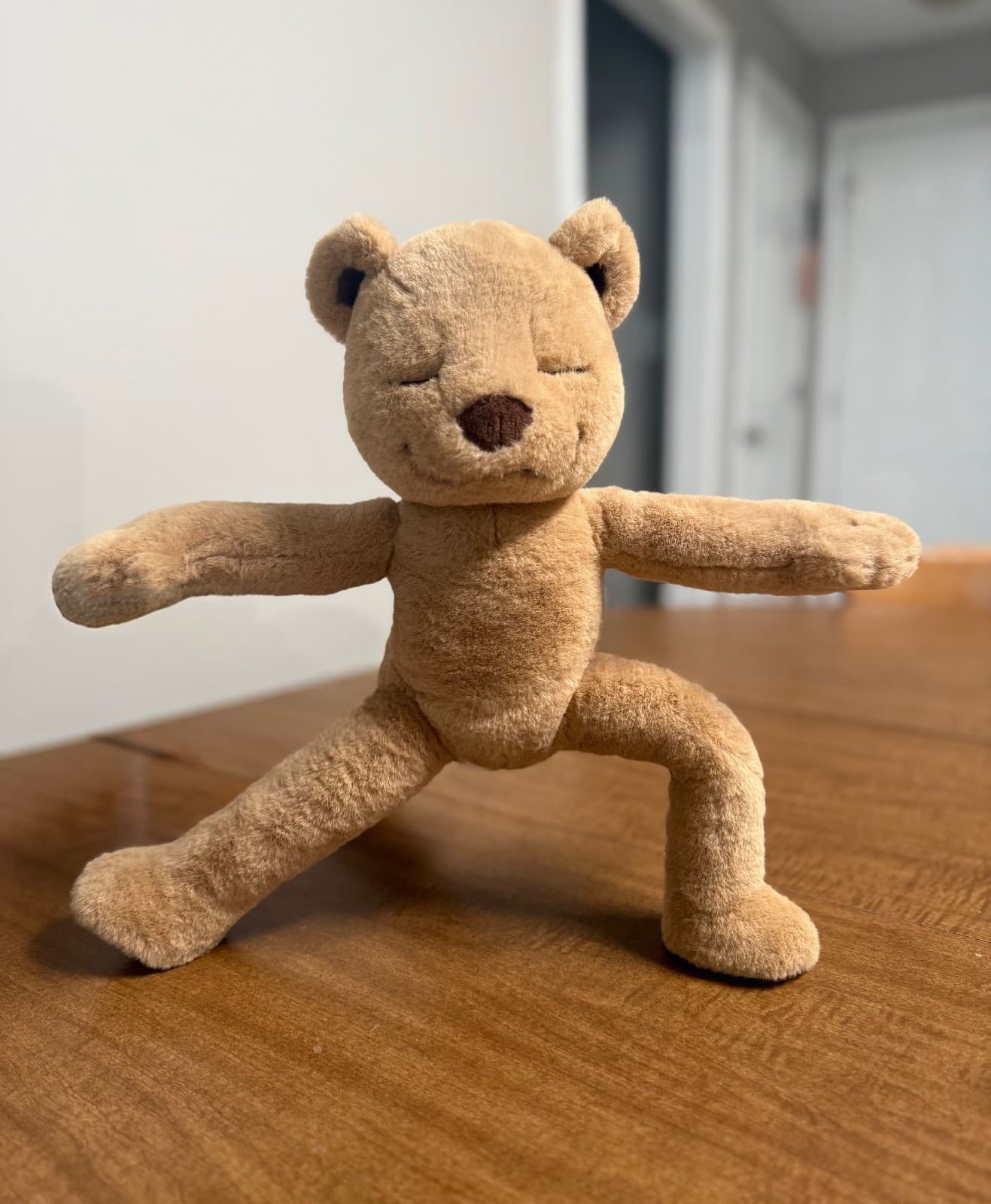 Meddy Teddy Posable Bendable Meditation Plush Yoga Bear Without Tag - Thumbnail 7