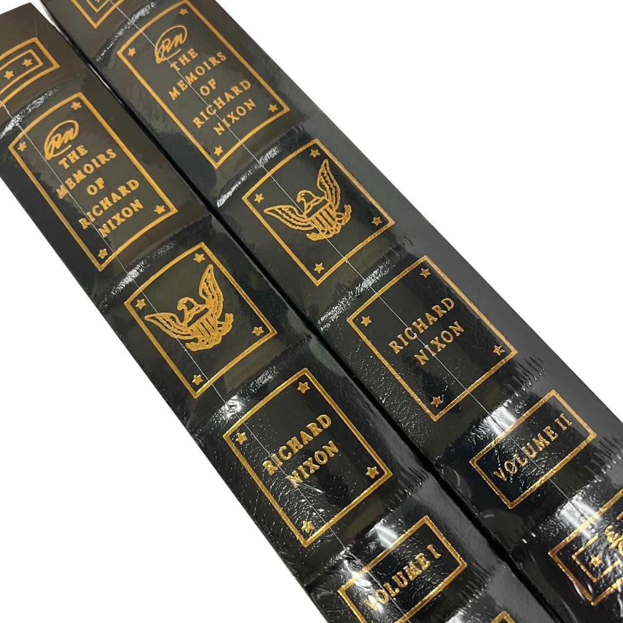 Easton Press-Richard Nixon Memoirs-Leather Bound-Ltd Ed-2Vol-Complete Set-SEALED - Thumbnail 3