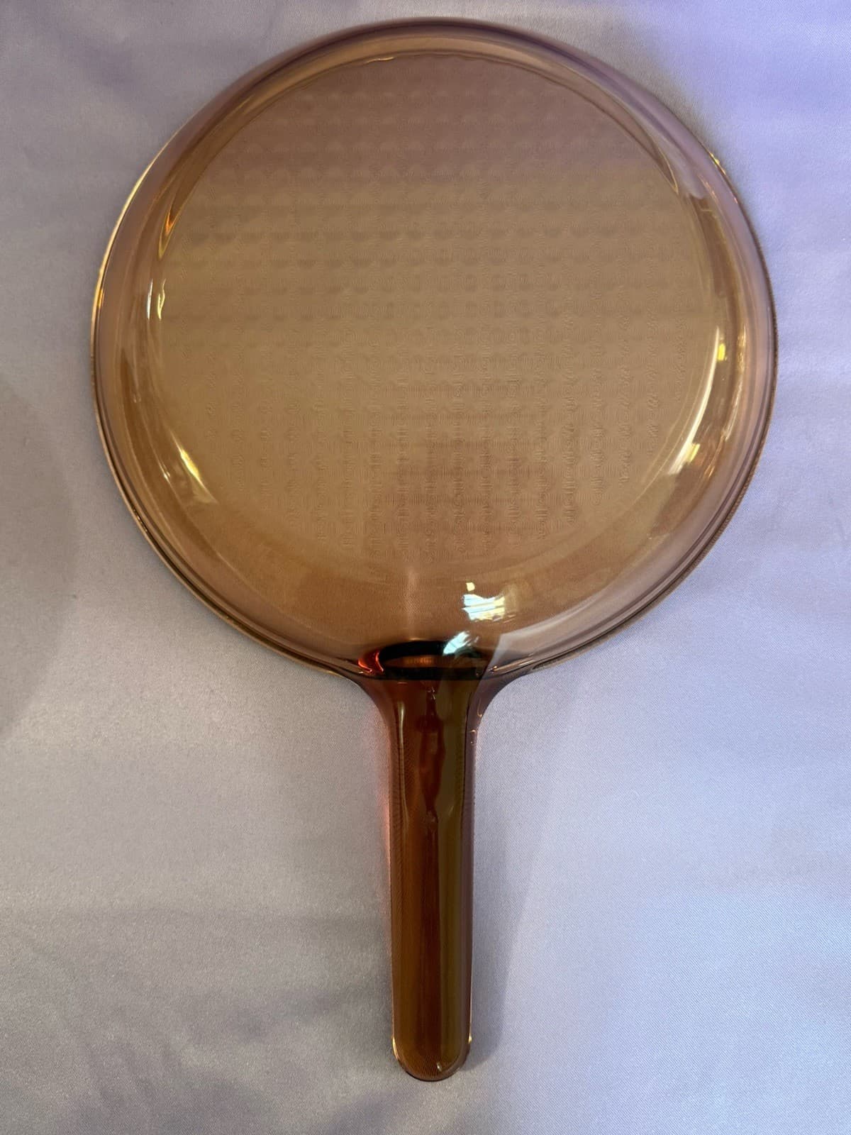 VTG 4pc VISIONS PYREX Amber Glass Saucepan Set w/ Lids - Thumbnail 6