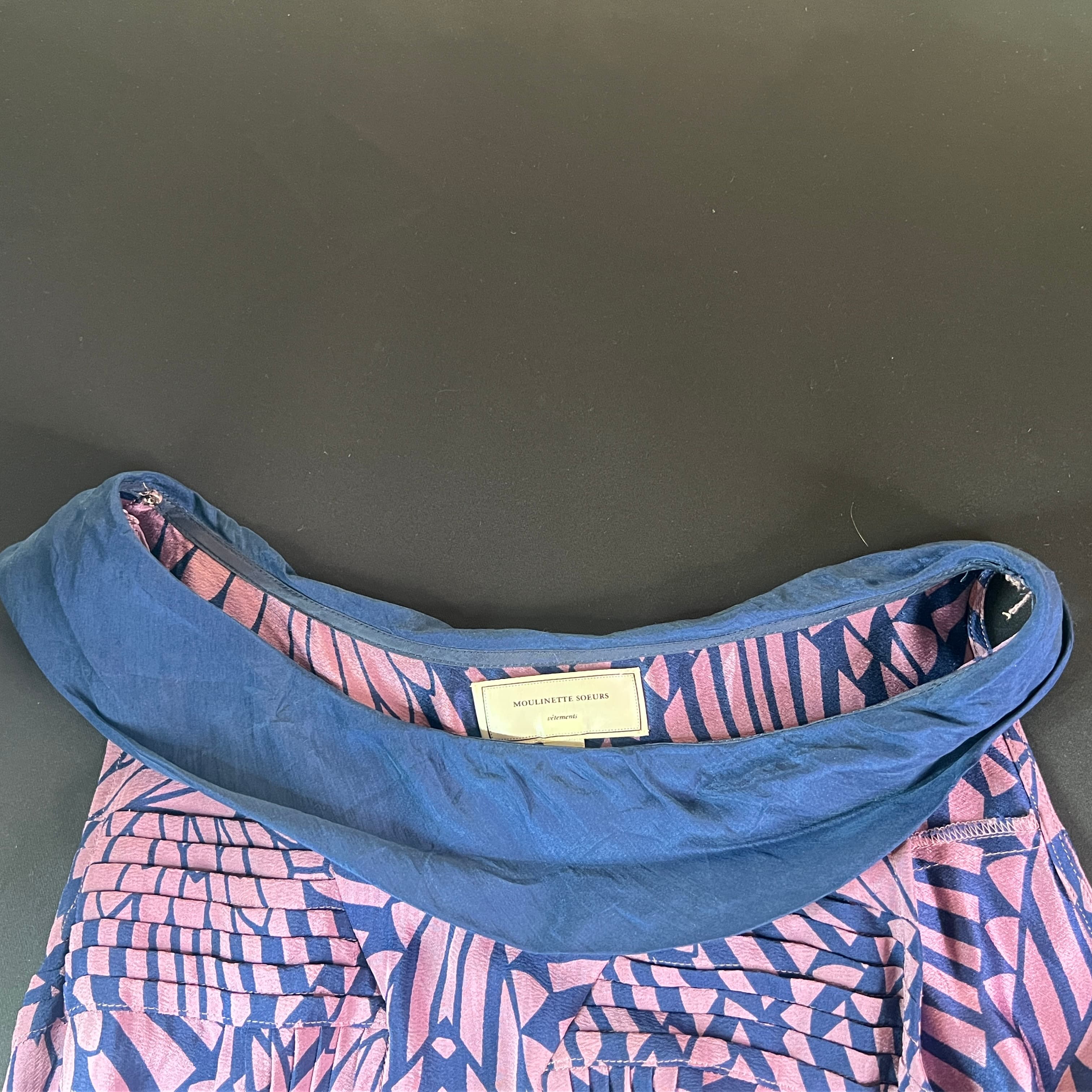 Moulinette Soeurs Anthropologie silk dress size 2 - Thumbnail 6