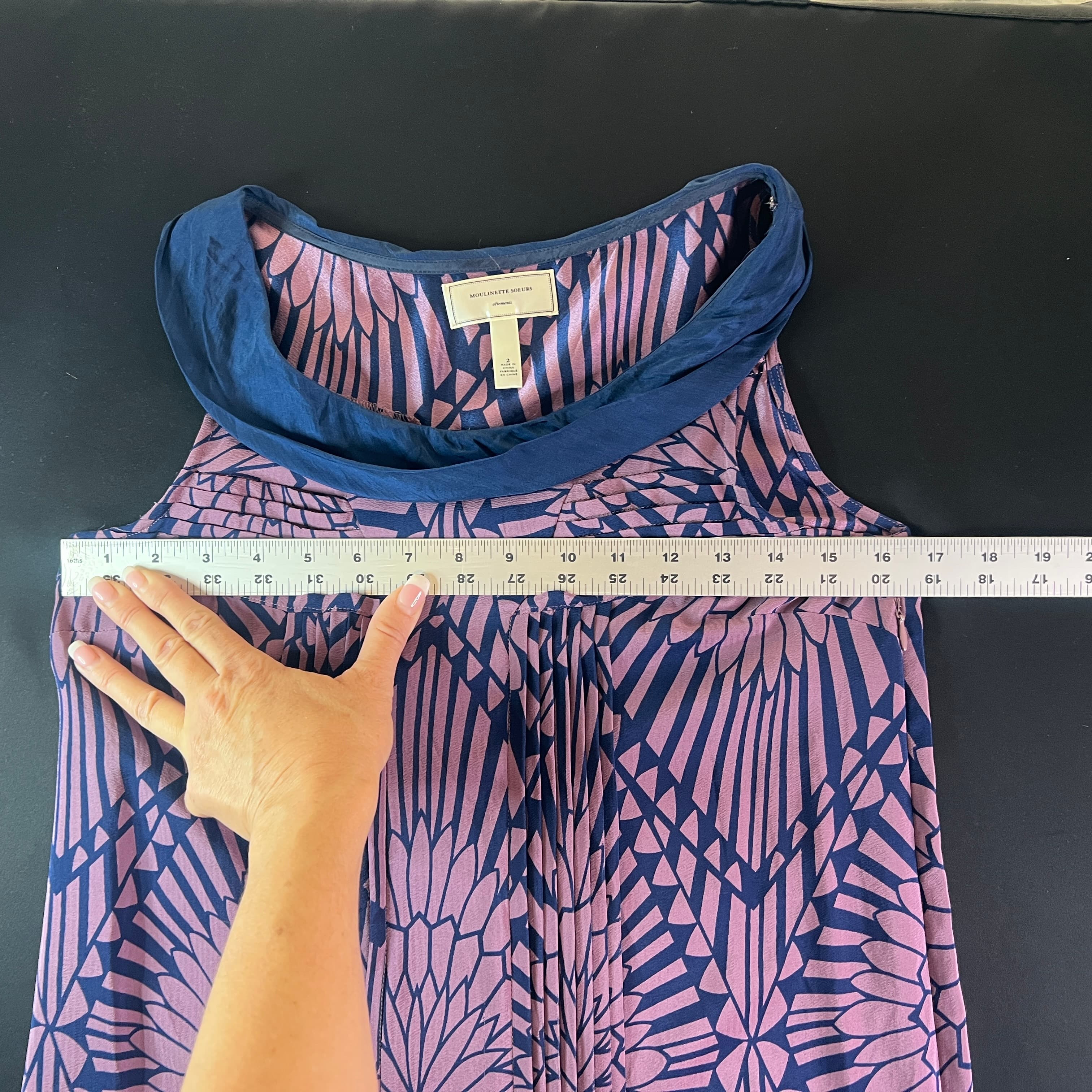 Moulinette Soeurs Anthropologie silk dress size 2 - Thumbnail 9