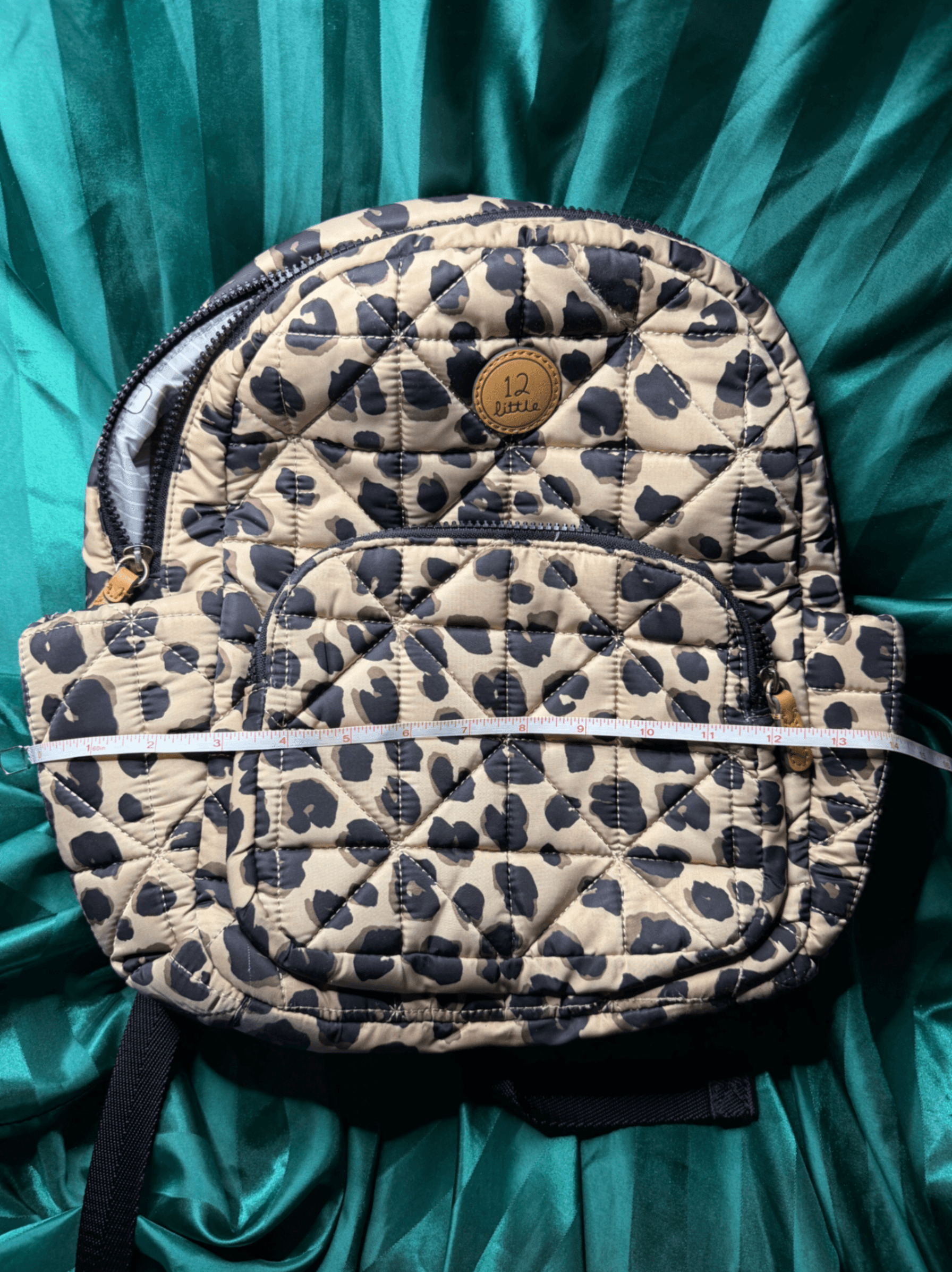 TWELVElittle Little Companion 2.0 Quilted Leopard Print Diaper Backpack - Thumbnail 7