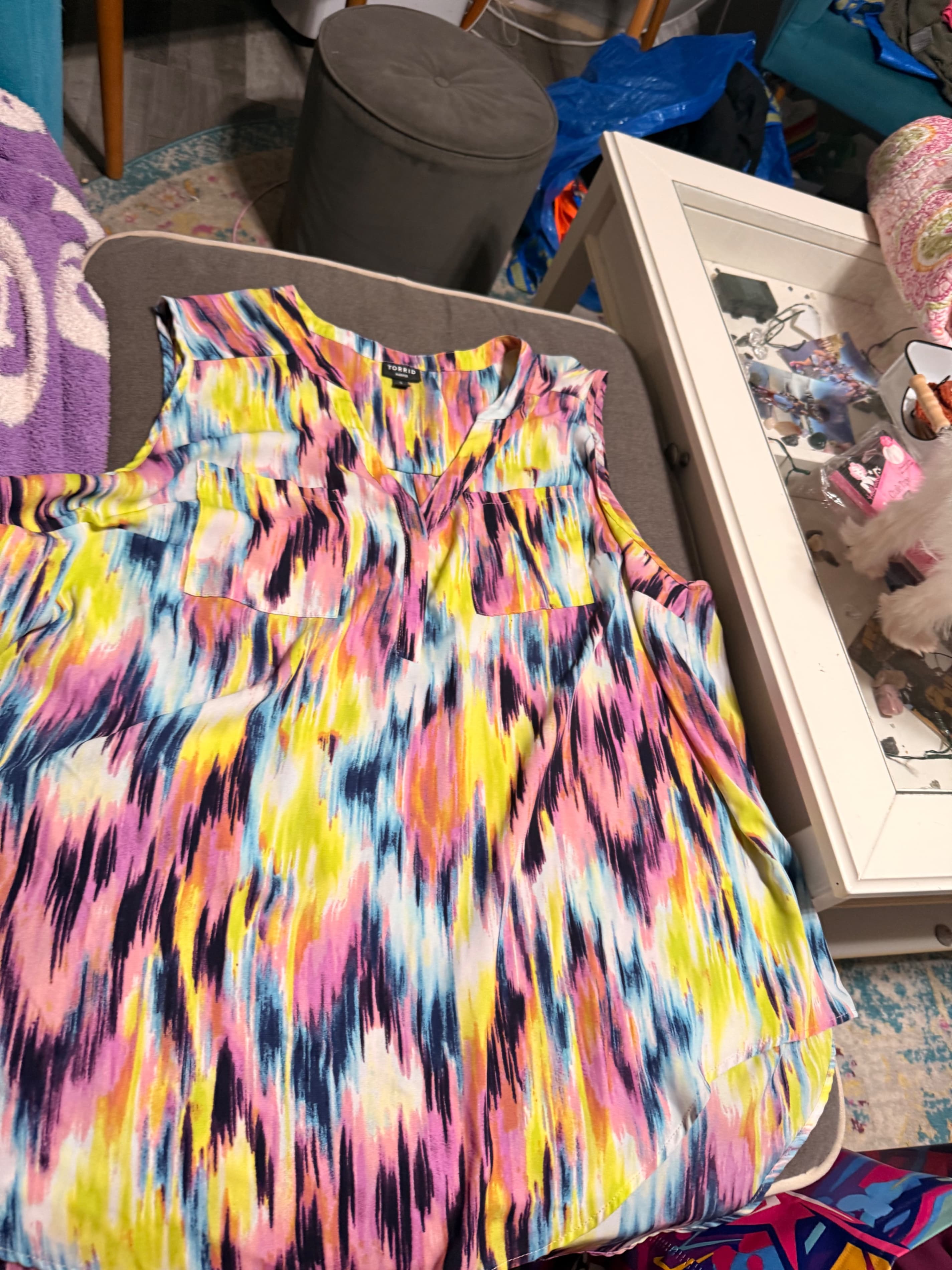 Torrid Sleeveless Multicolor Blouse