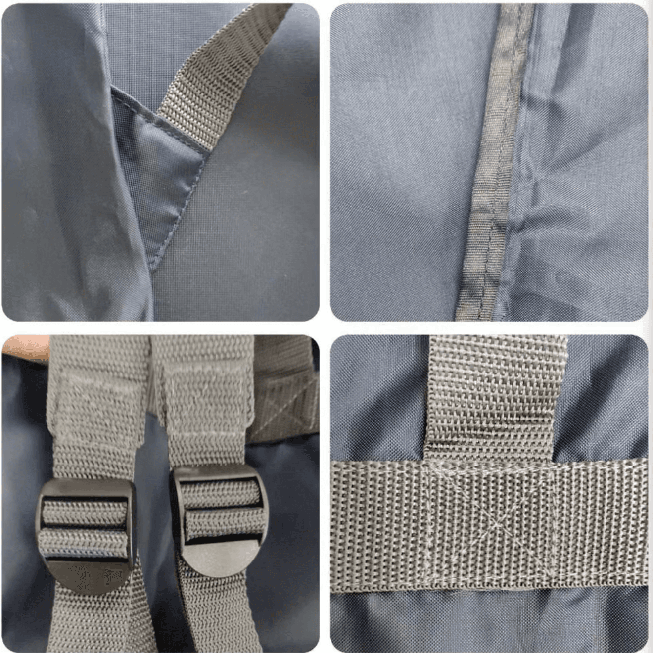 Nylon Drawstring Laundry bag backpack 27" x 34" - Thumbnail 2