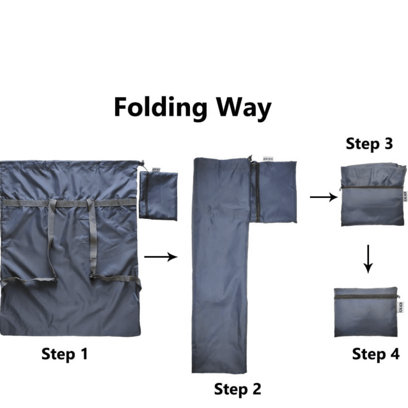 Nylon Drawstring Laundry bag backpack 27" x 34" - Thumbnail 4