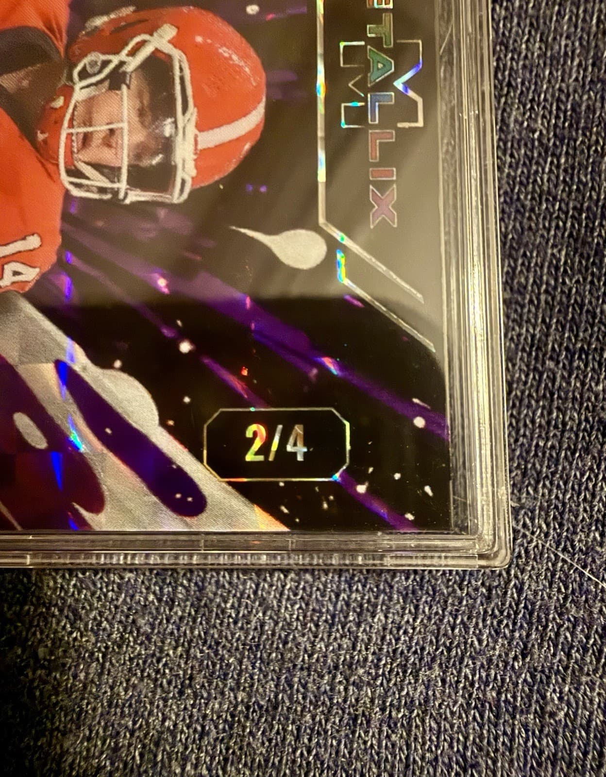 2025 Wild Card Metallix Gunner Stockton Purple Prism PRC /4 RC #WMP-GS - Thumbnail 3