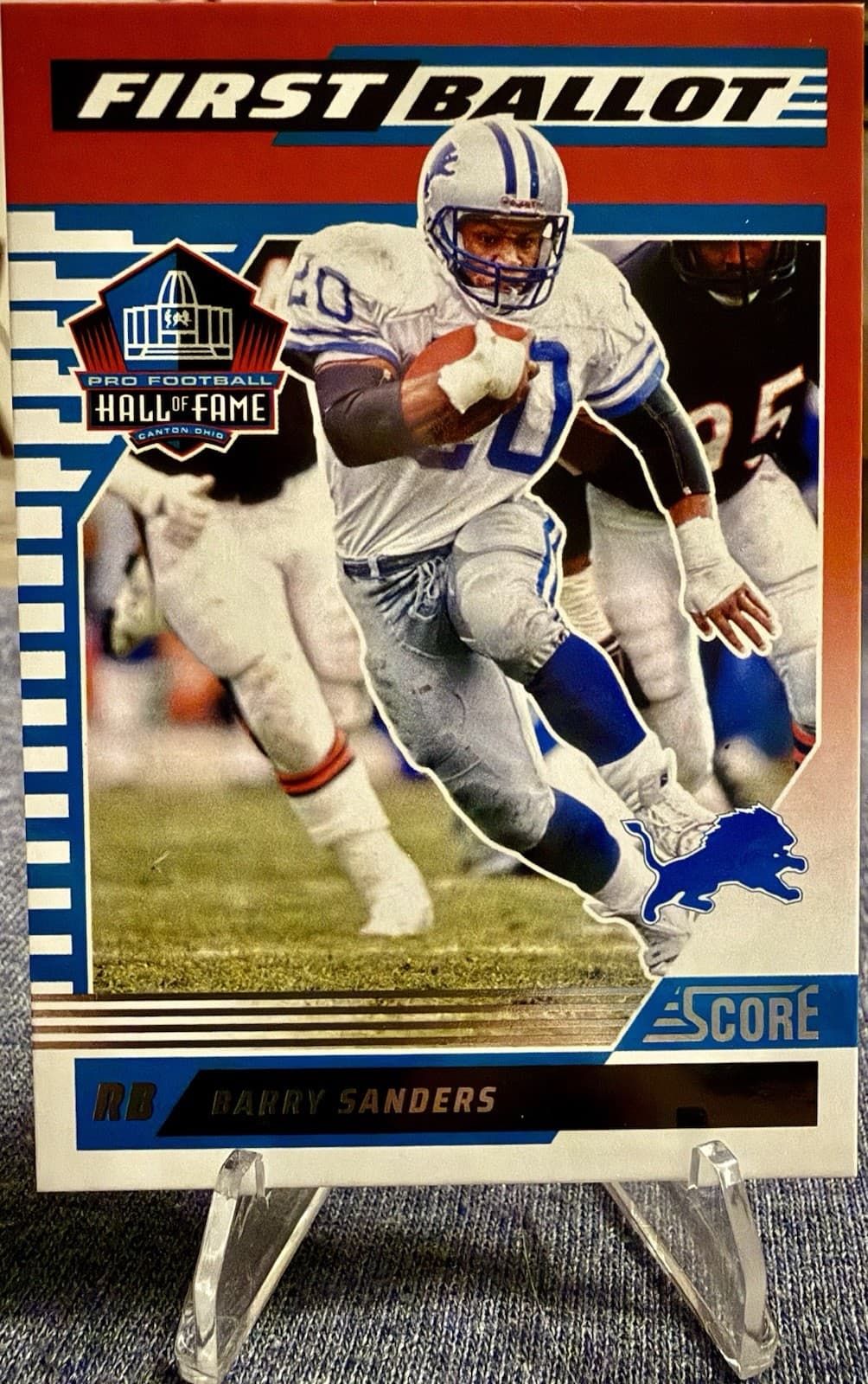 2025 Score Barry Sanders First Ballot #8 Detroit Lions HOF - Thumbnail 5