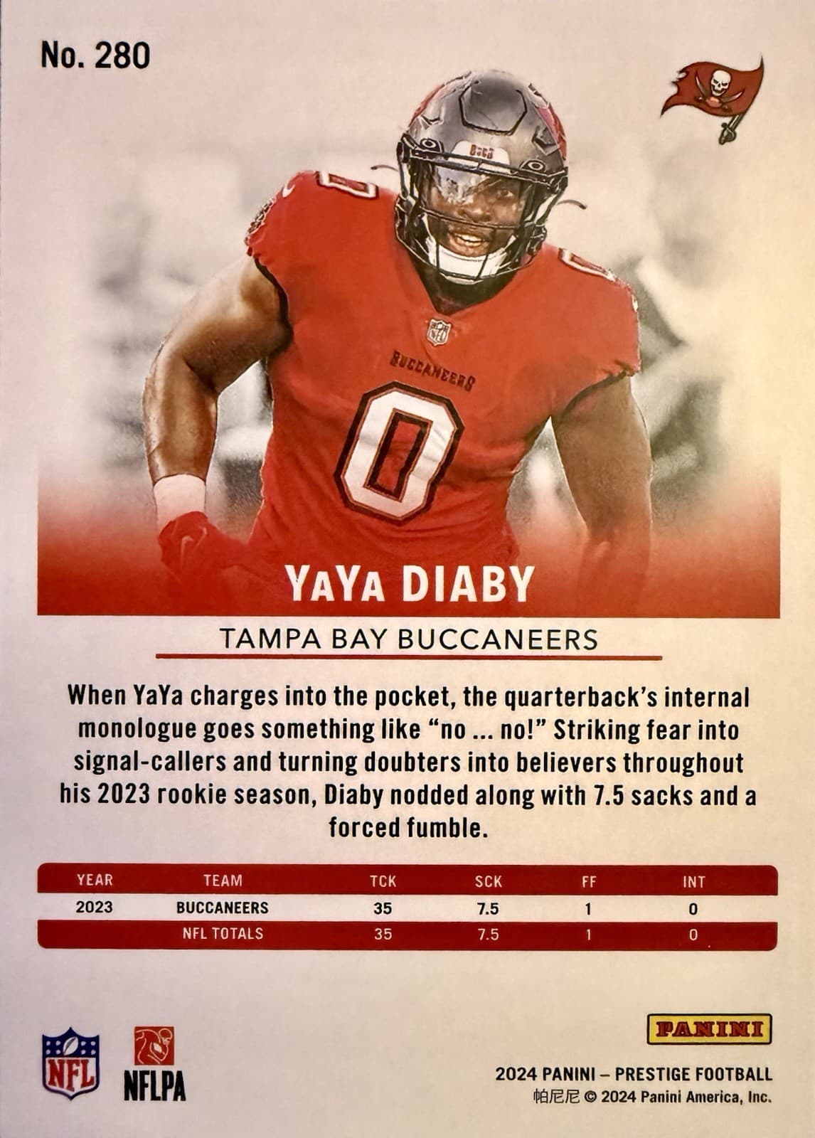 2024 Panini Prestige - YaYa Diaby #280 Xtra Points Diamond Prism - Thumbnail 2