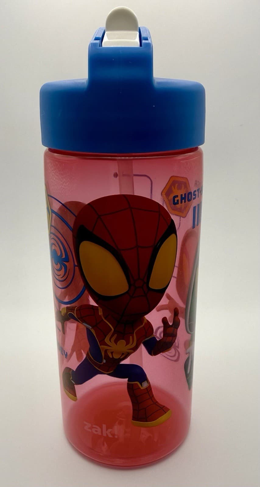 Marvel Spidey and His Amazing Friends Kids Ghost Spider & Spin Water Bottle - Thumbnail 6