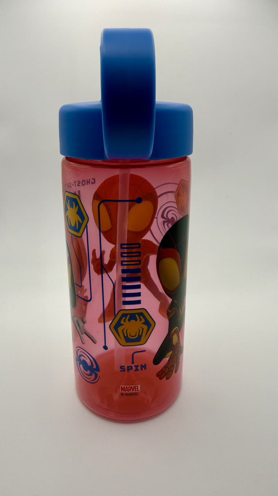 Marvel Spidey and His Amazing Friends Kids Ghost Spider & Spin Water Bottle - Thumbnail 4