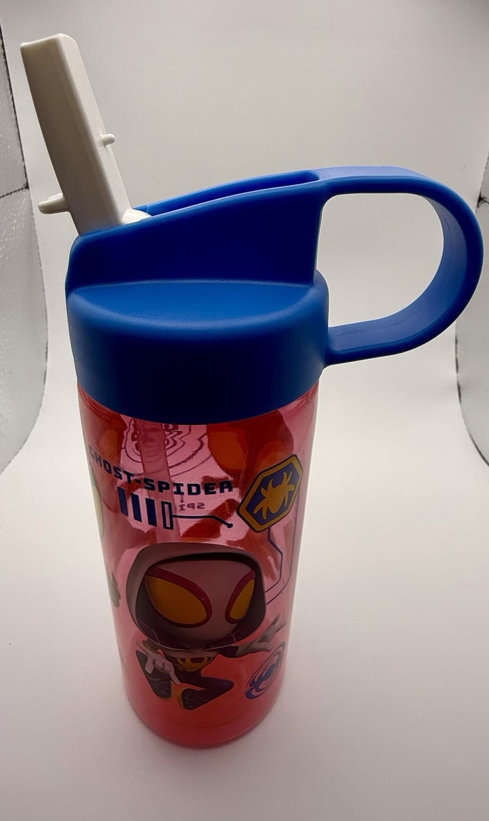 Marvel Spidey and His Amazing Friends Kids Ghost Spider & Spin Water Bottle - Thumbnail 5