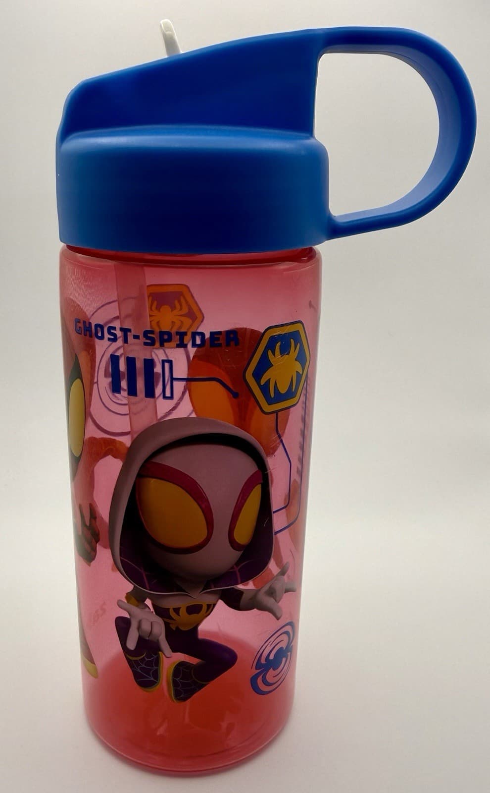 Marvel Spidey and His Amazing Friends Kids Ghost Spider & Spin Water Bottle - Thumbnail 3