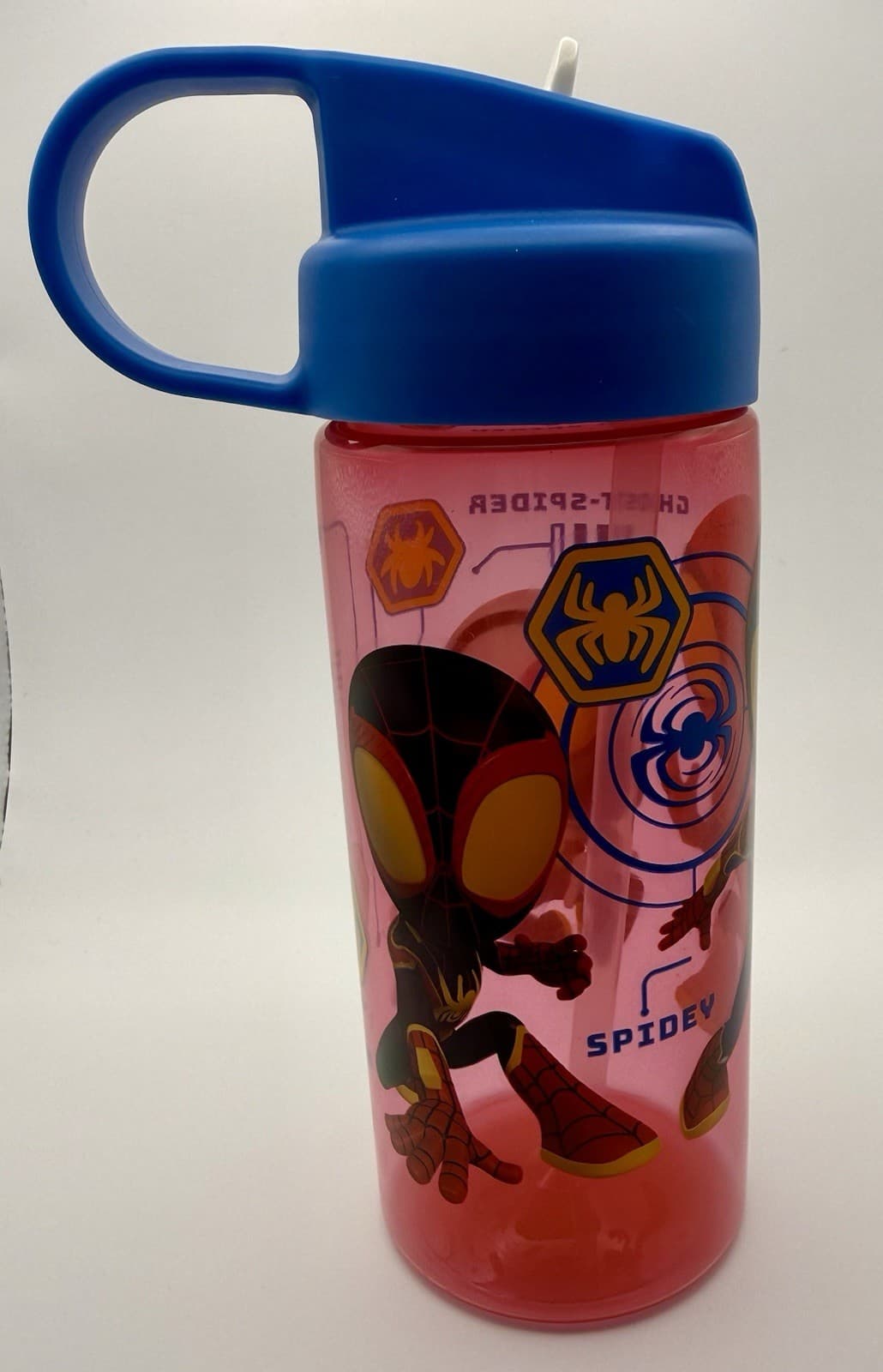 Marvel Spidey and His Amazing Friends Kids Ghost Spider & Spin Water Bottle - Thumbnail 2