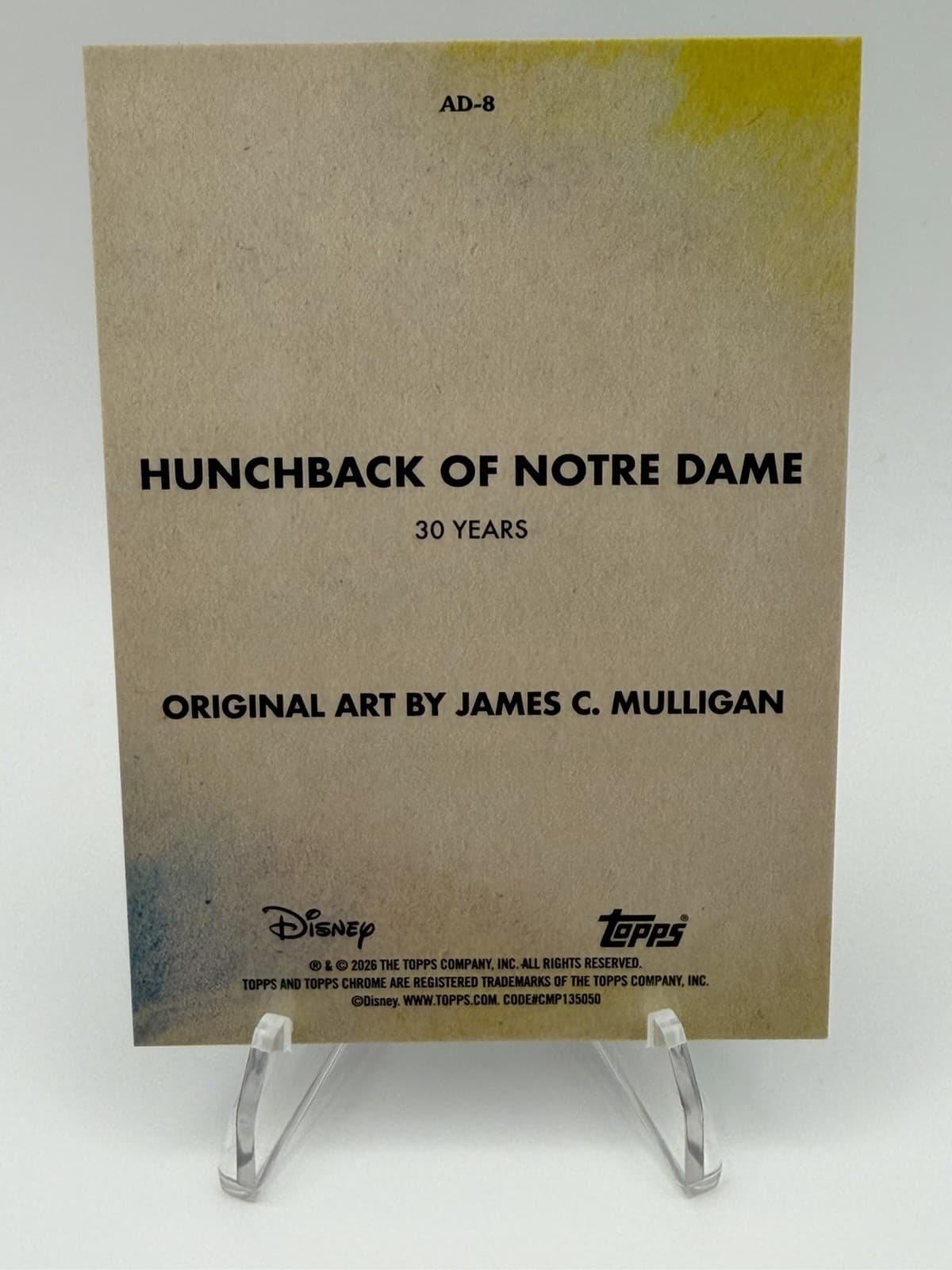 2026 Topps Chrome Disney Hunchback of Notre Dame Art of Disney Case Hit SSP AD-8 - Thumbnail 2