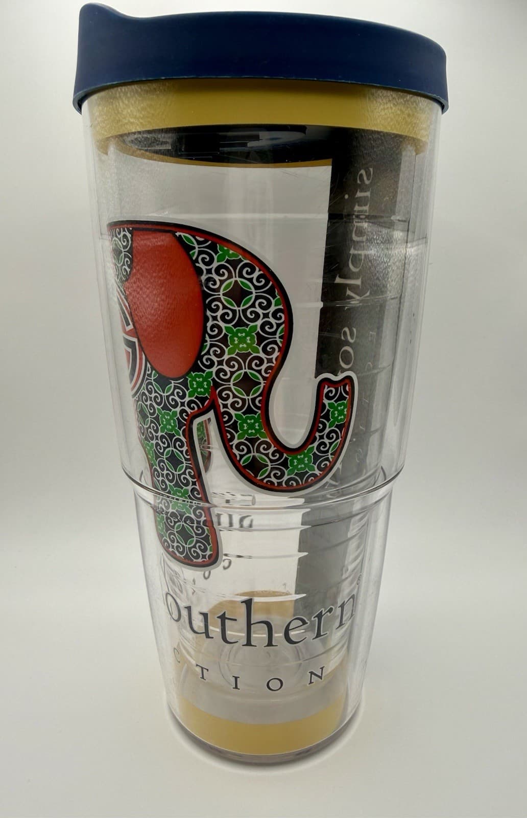 TERVIS Simply Southern 24 oz Travel Tumbler Cup With Blue Lid Elephant - Thumbnail 3