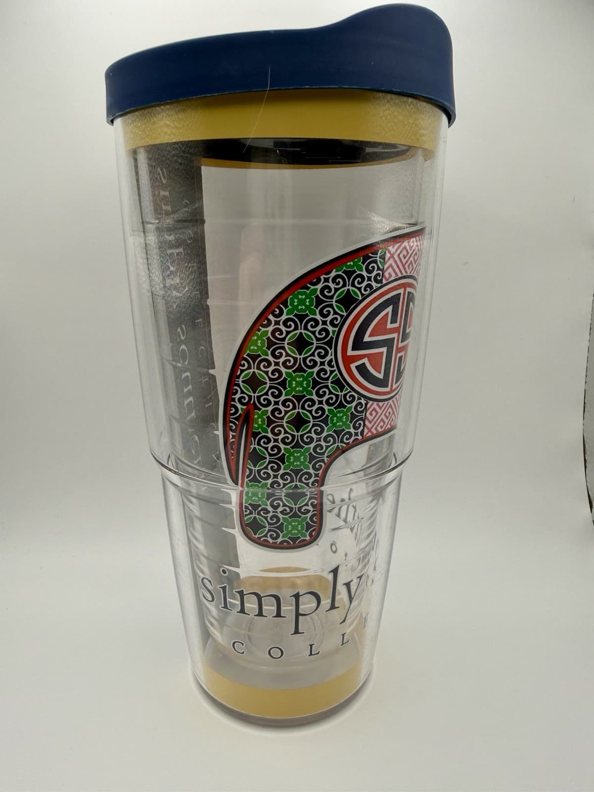 TERVIS Simply Southern 24 oz Travel Tumbler Cup With Blue Lid Elephant - Thumbnail 2