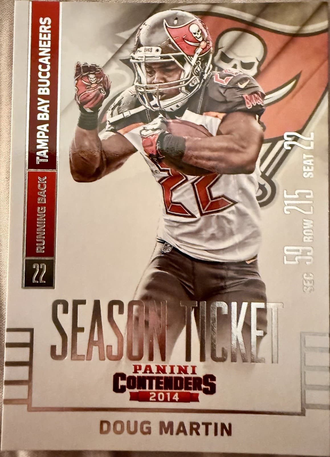 2014 Panini Contenders - Doug Martin #21 Season Ticket