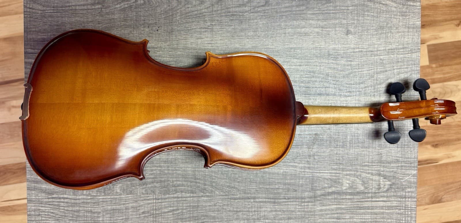 Laval II copy of Stradivarius Violin Set Student Fiddle, Case, Bows, Resin, Book - Thumbnail 9