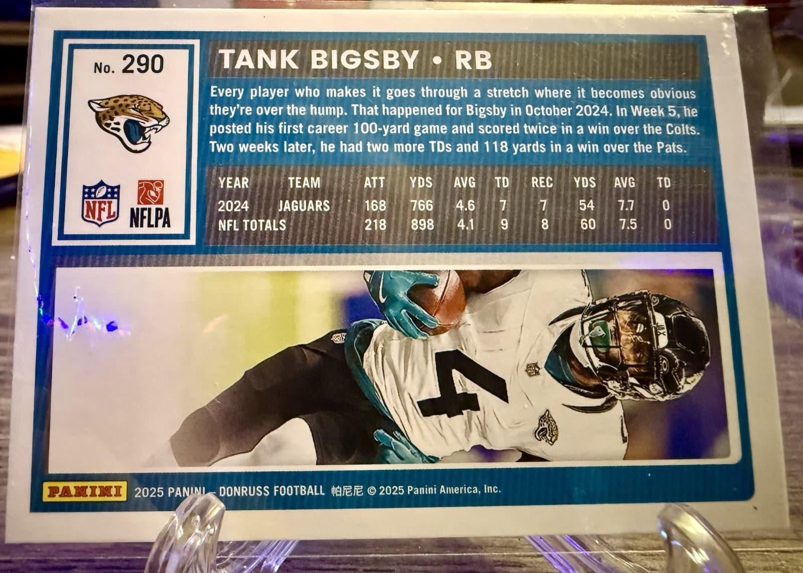 2025 Panini Donruss Base 290 Tank Bigsby, Jacksonville Jaguars - Thumbnail 5
