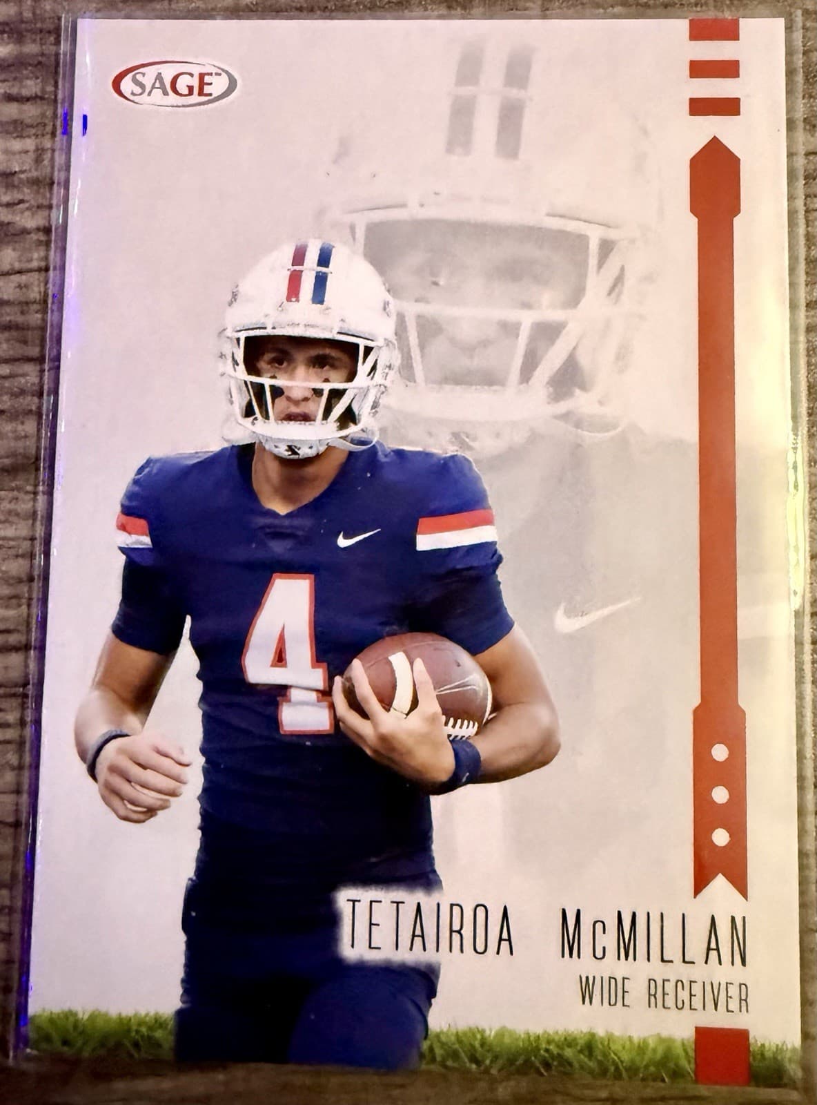2025 SAGE HIT Red - Tetairoa McMillan #145 - Arizona Wildcats - Thumbnail 5