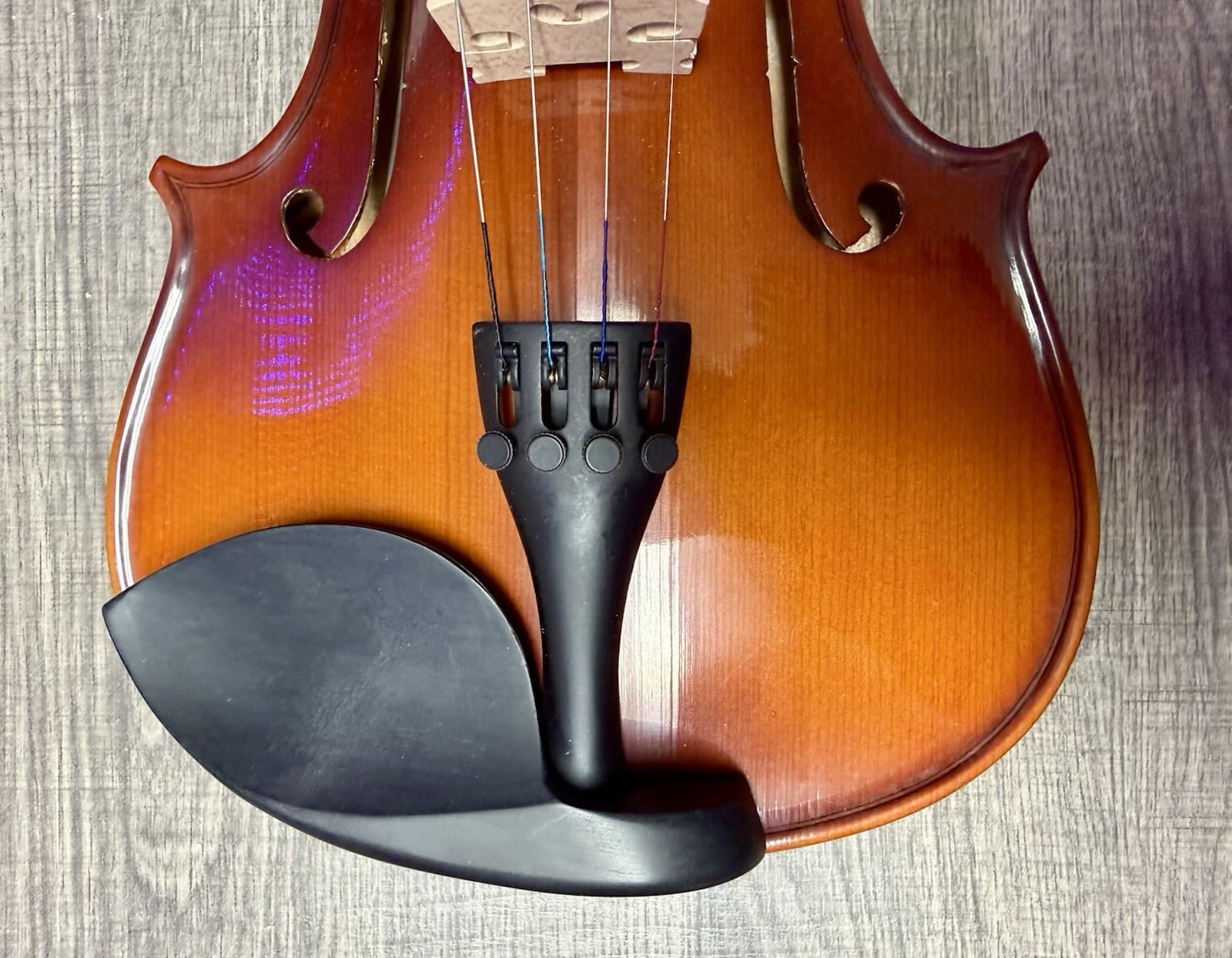 Laval II copy of Stradivarius Violin Set Student Fiddle, Case, Bows, Resin, Book - Thumbnail 6